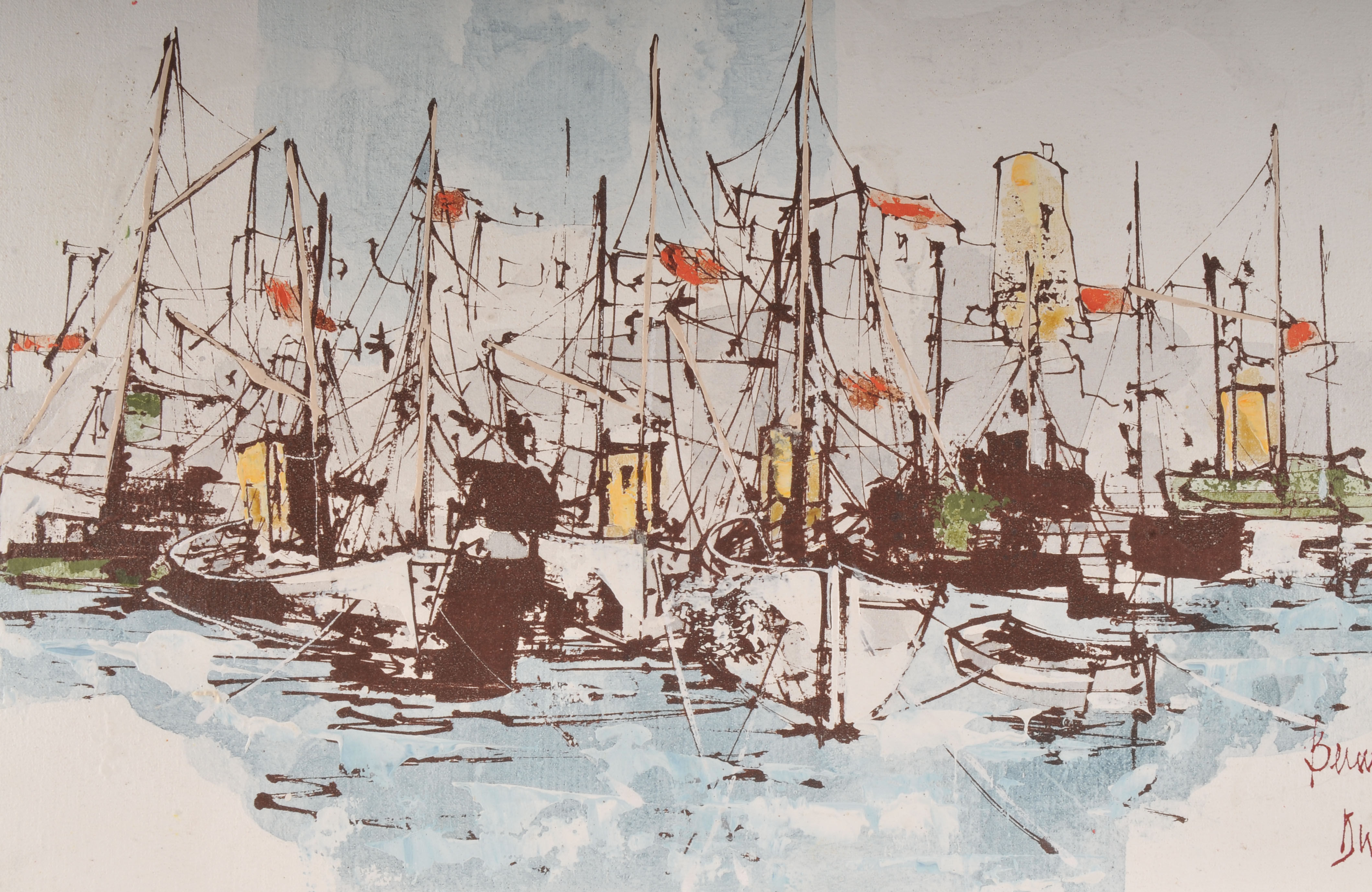 Original Acrylic Painting on Academy Board