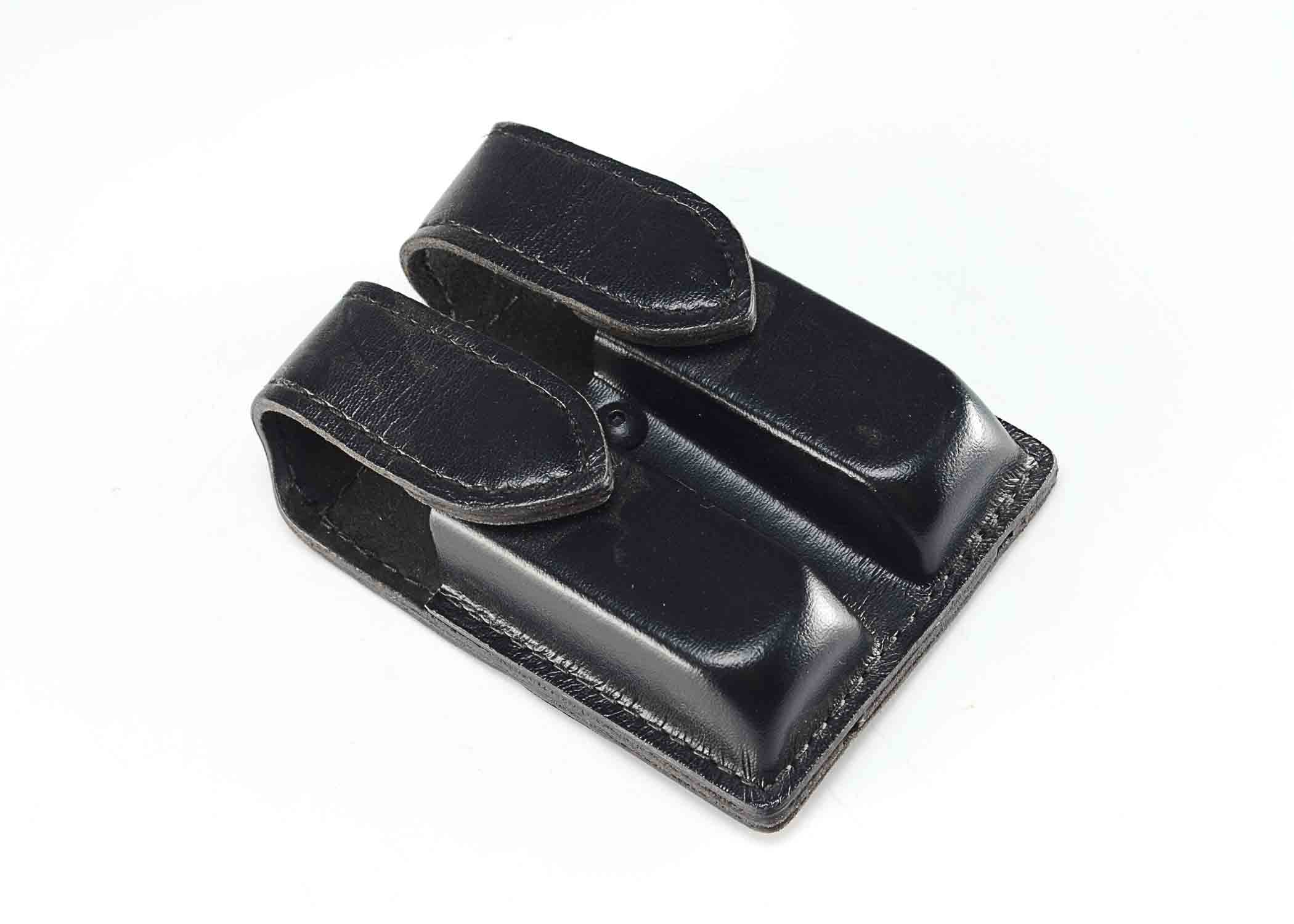 Black Leather Glock Clip Case