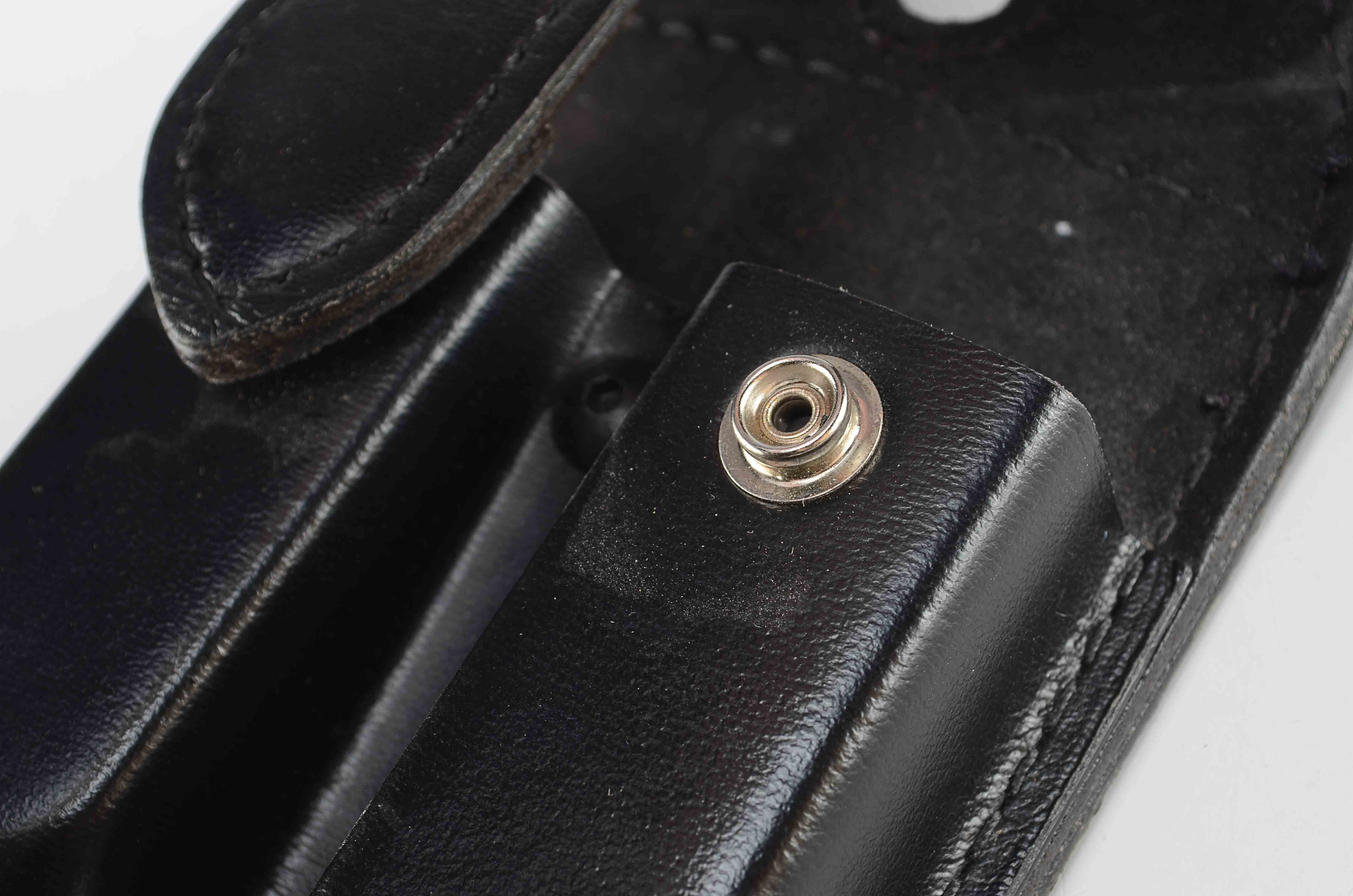 Black Leather Glock Clip Case