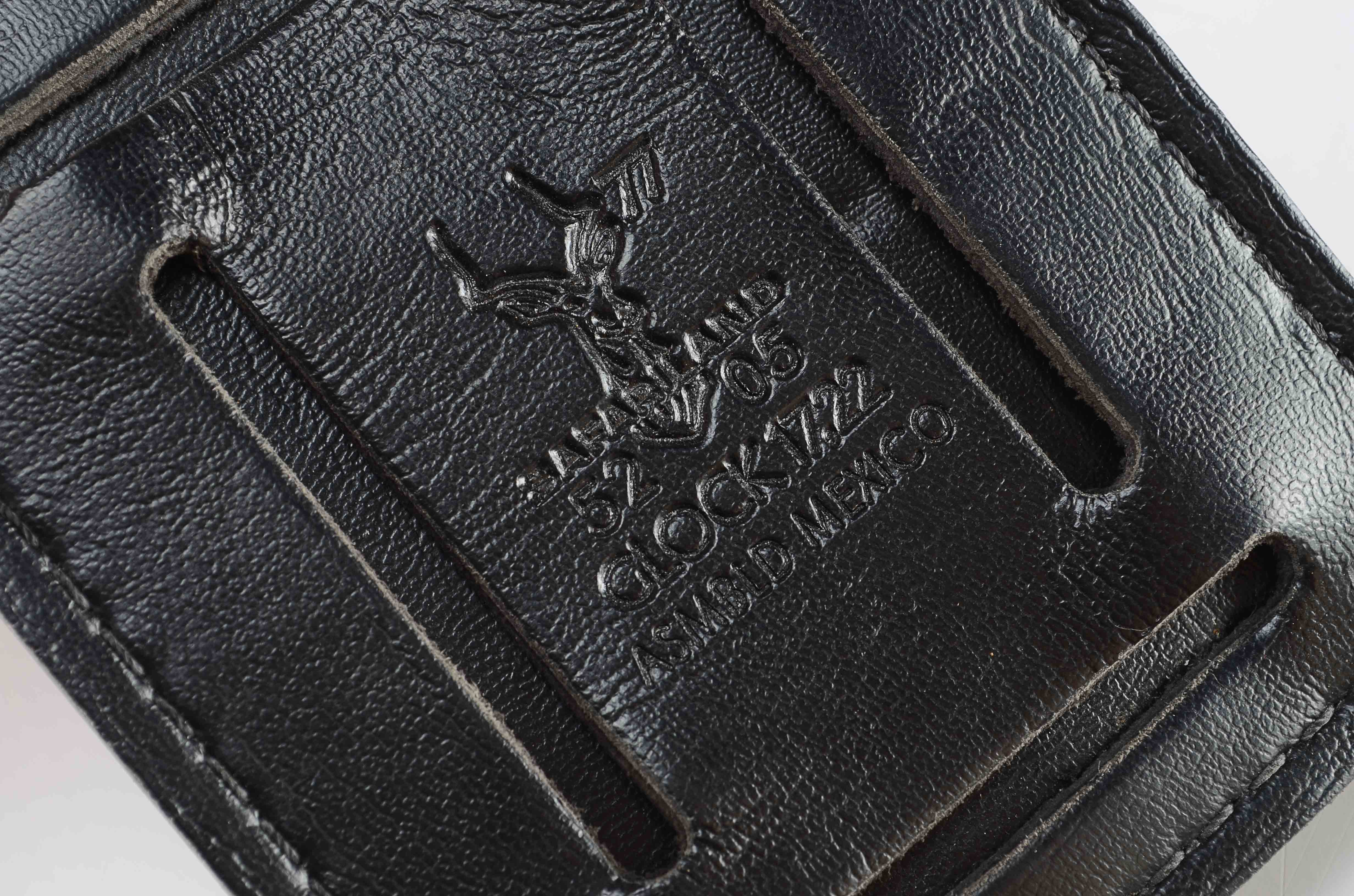 Black Leather Glock Clip Case