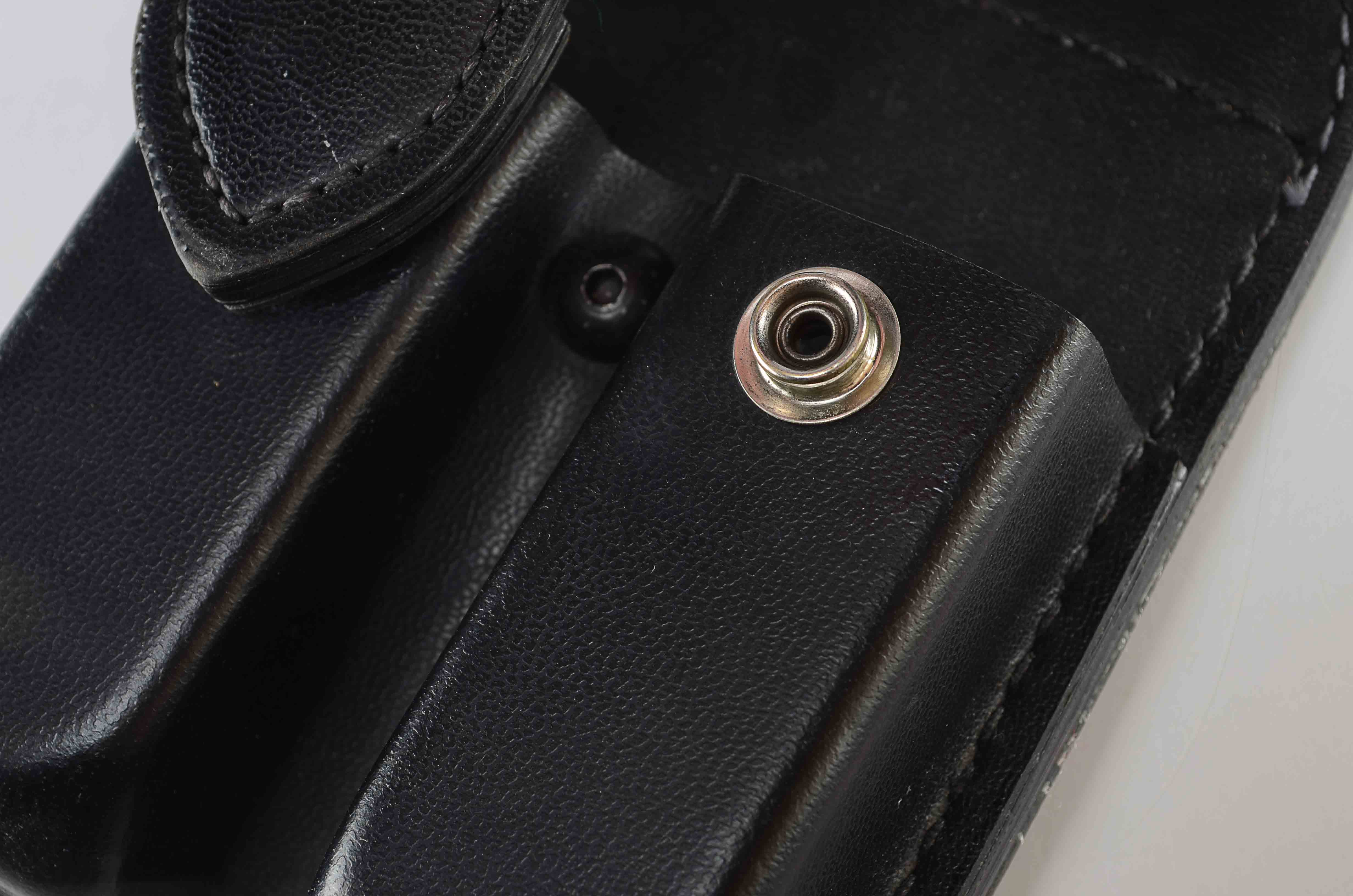 Black Leather Glock Clip Case