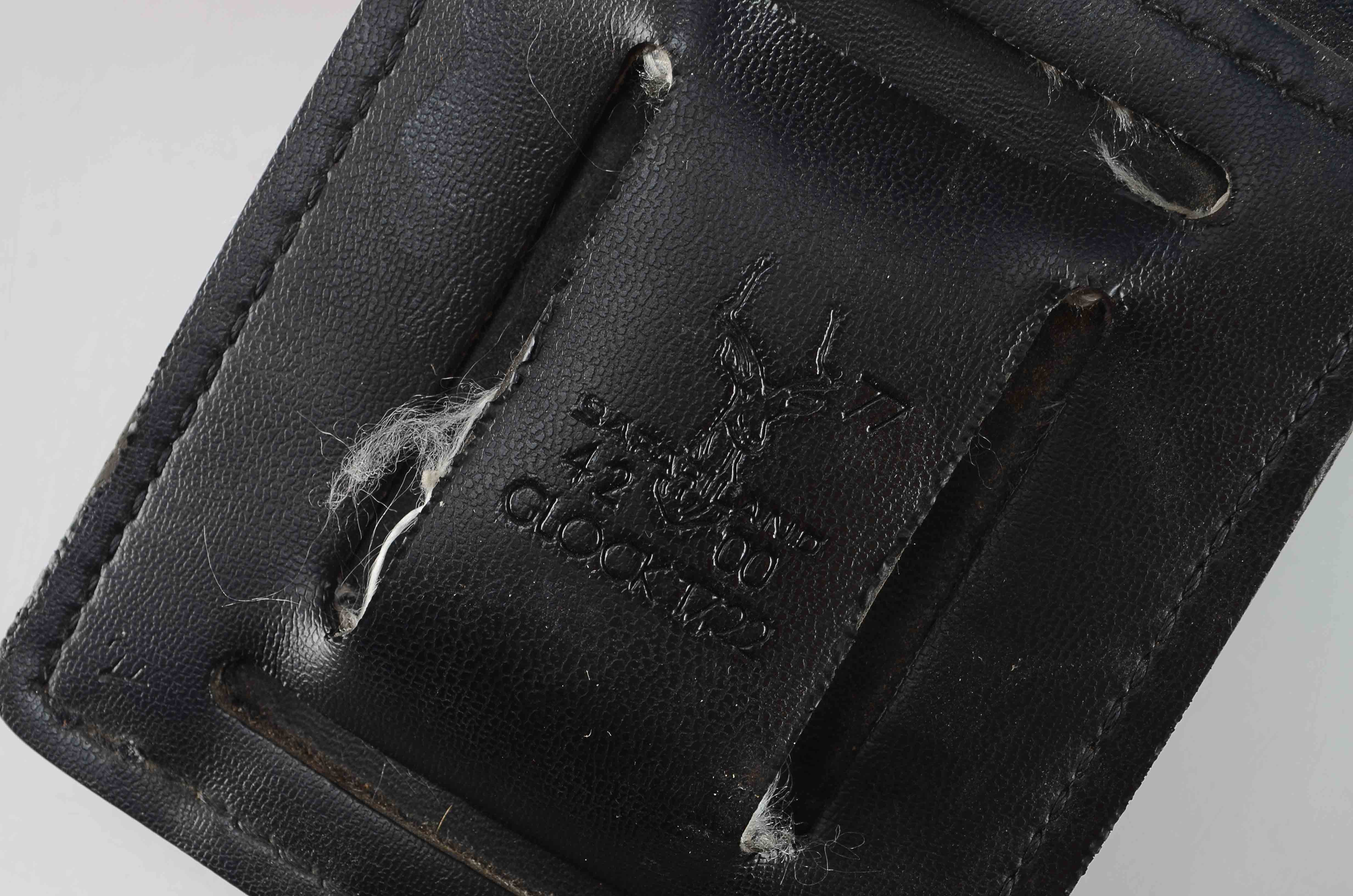 Black Leather Glock Clip Case