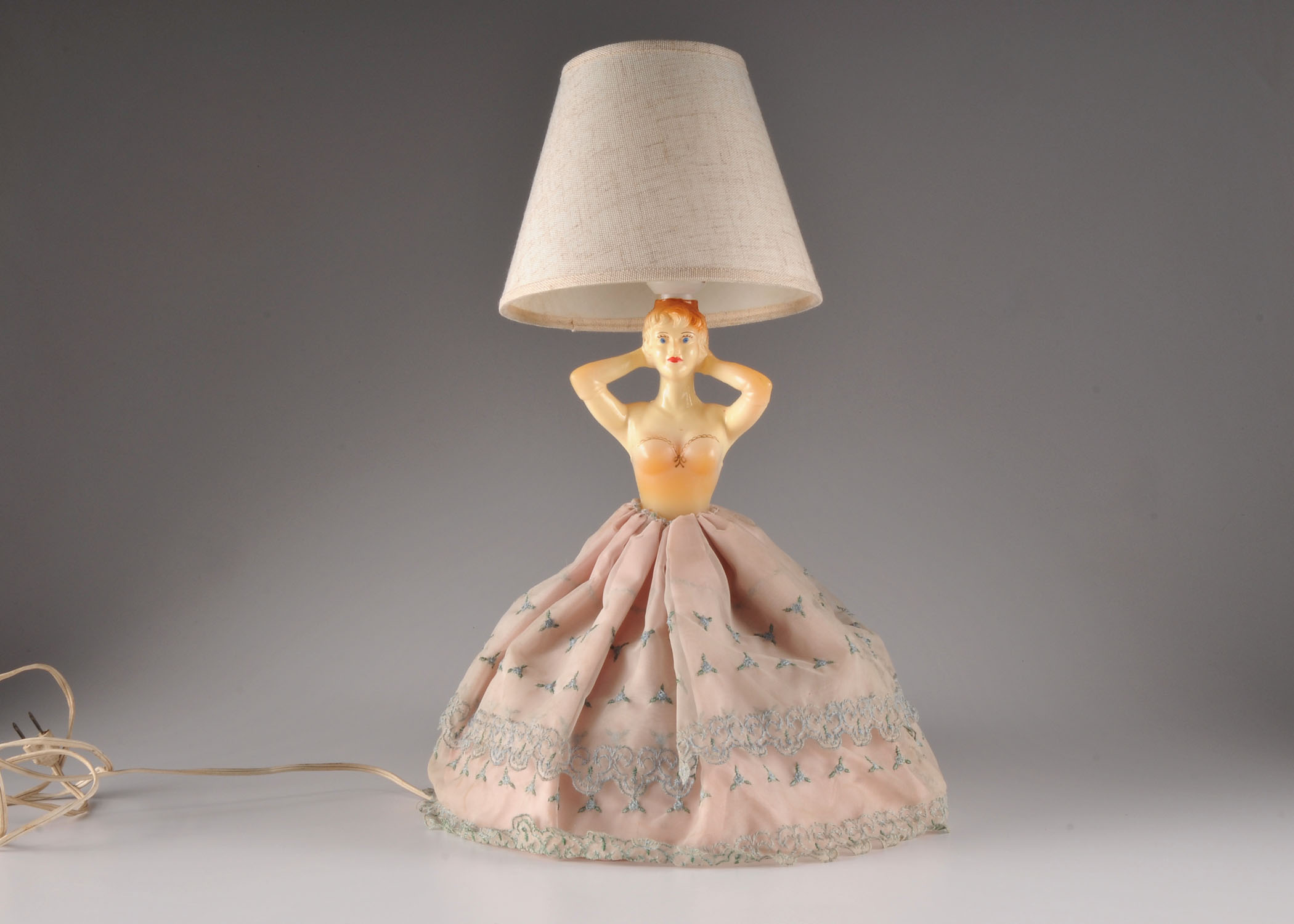 Vintage Lady in Dress Lamp