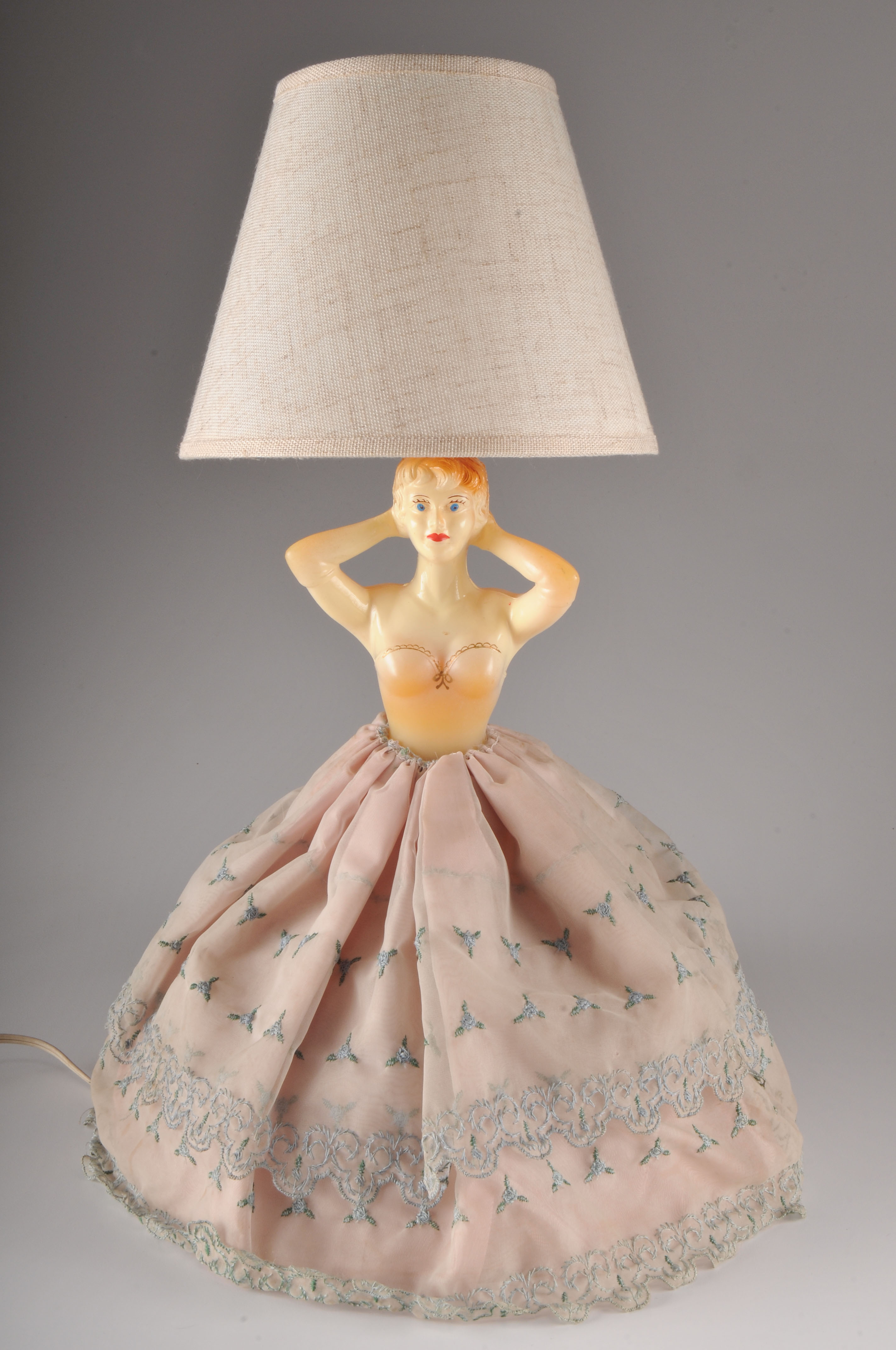 Vintage Lady in Dress Lamp