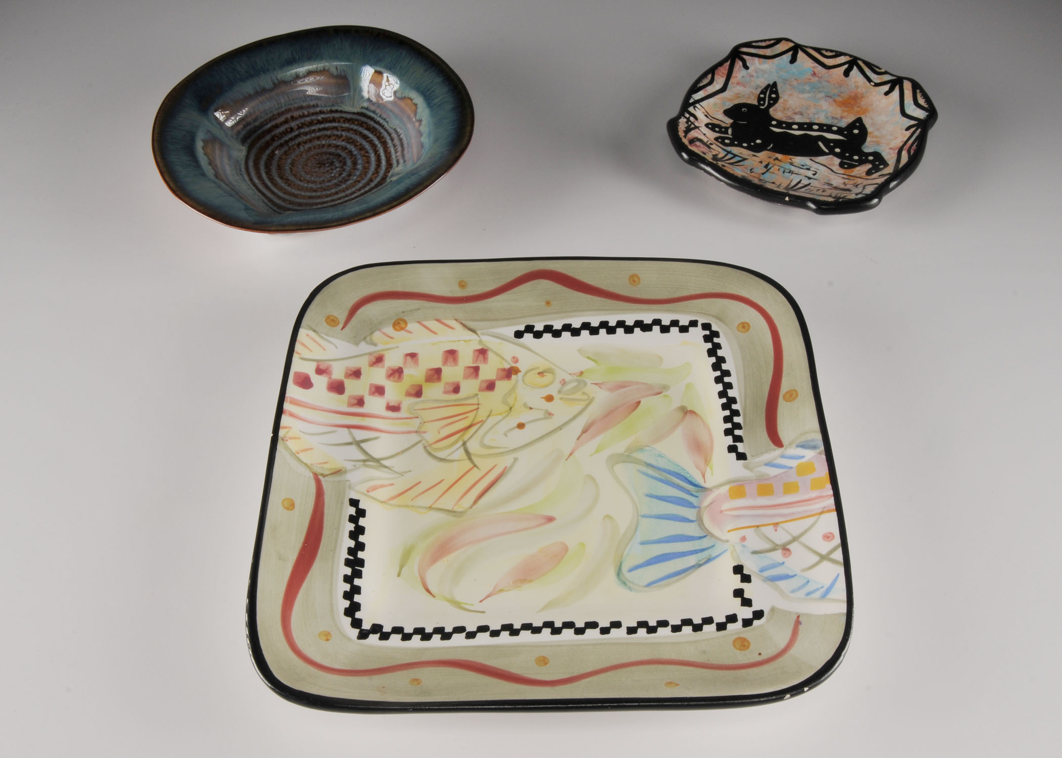 Assorted Hand Painted Pottery