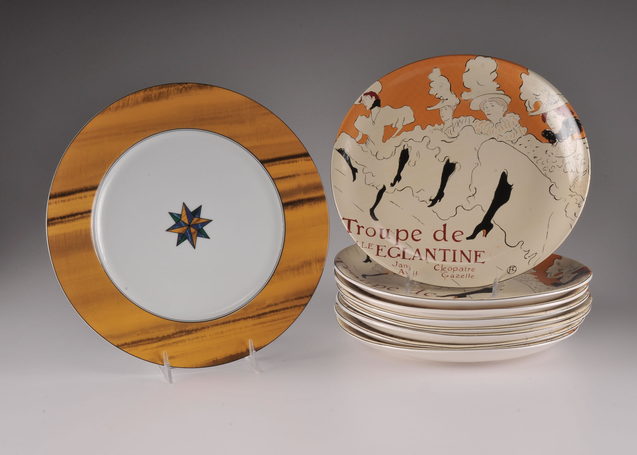 8 Sango Dinner Plates