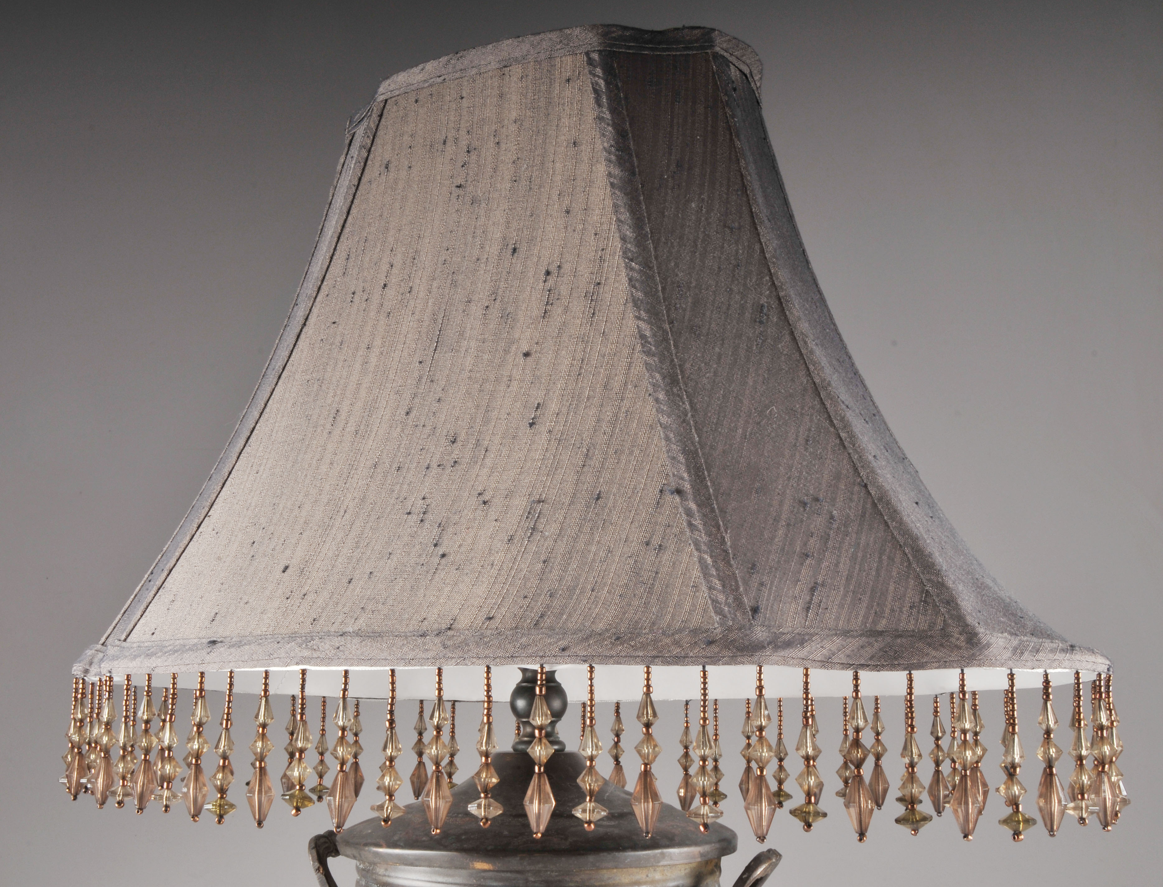 Table Lamp with Metal Bucket Base