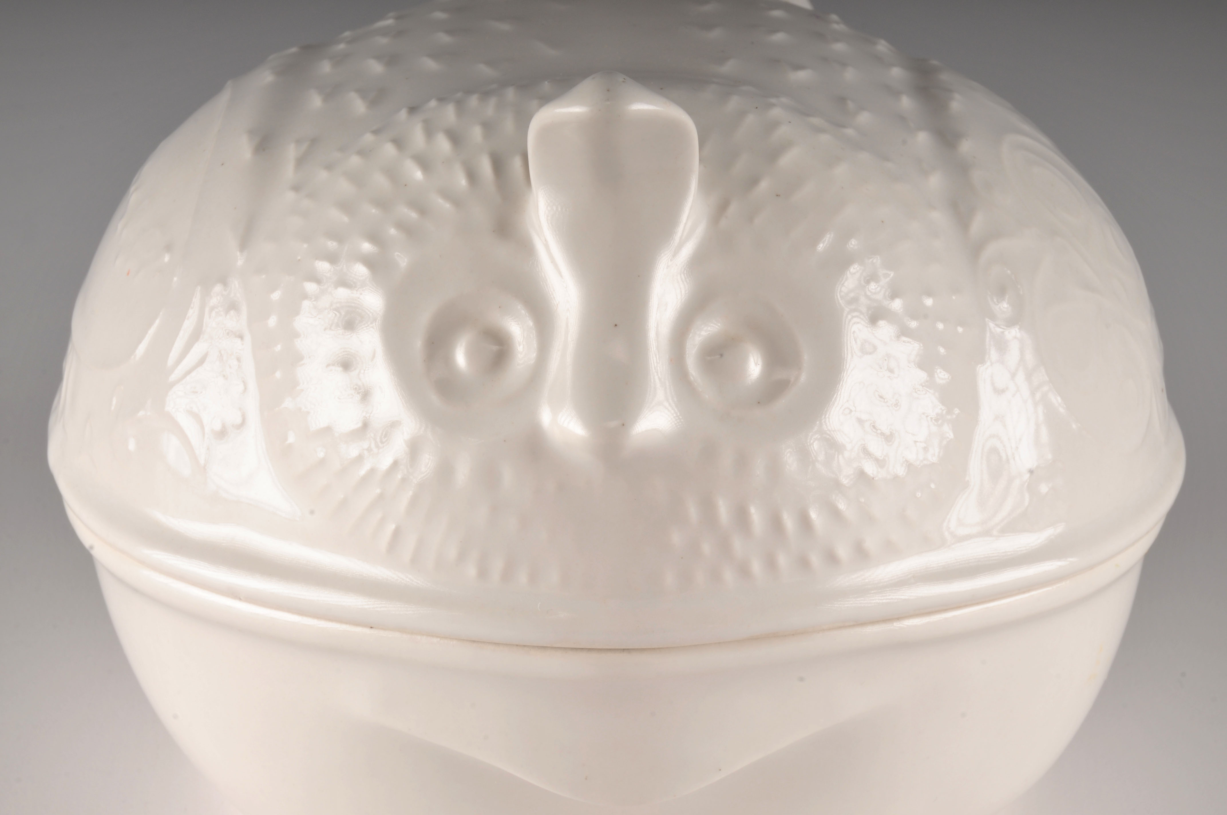 Covered Quail Ceramic Egg Container