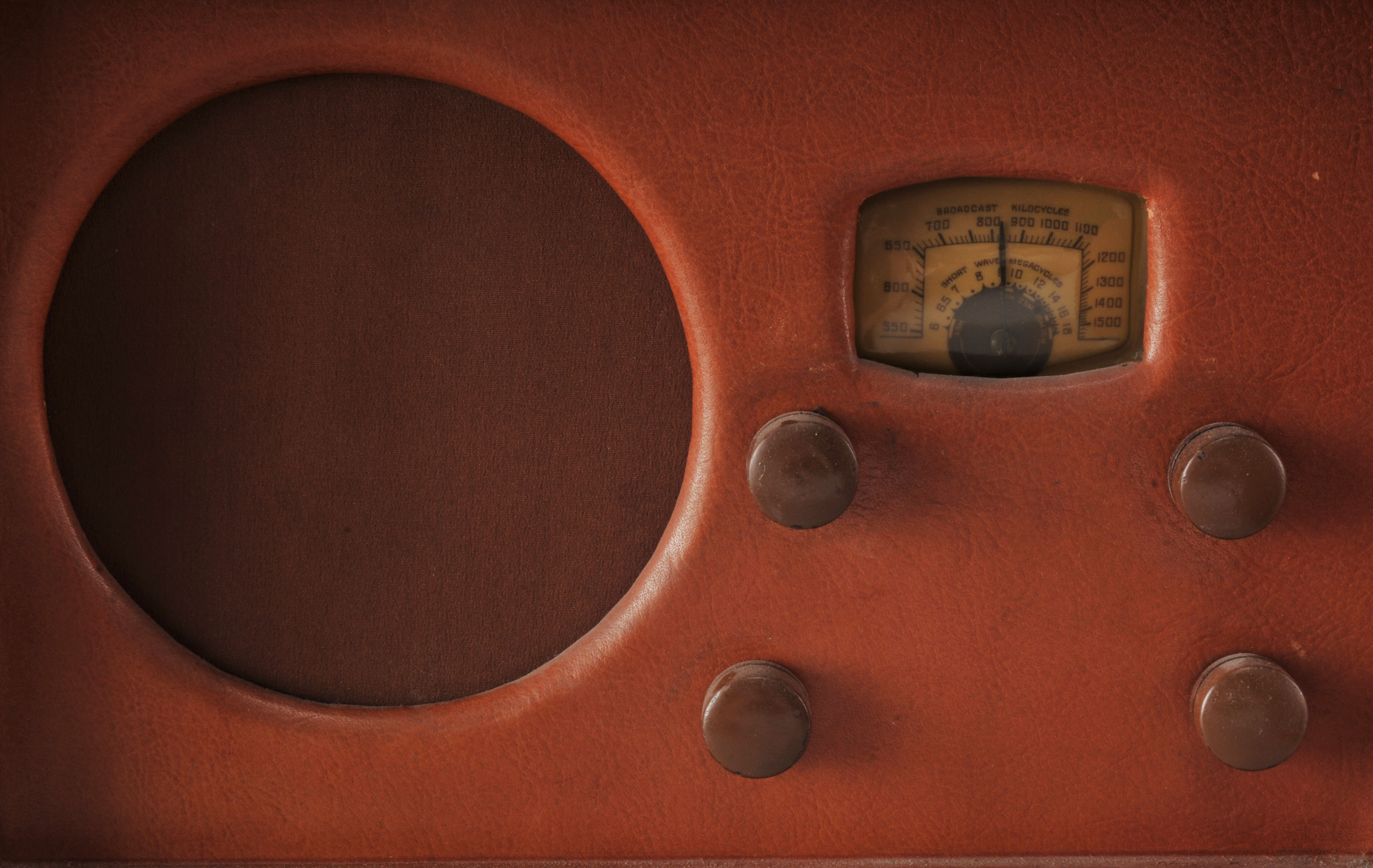 Vintage Radio with Faux Book Facade