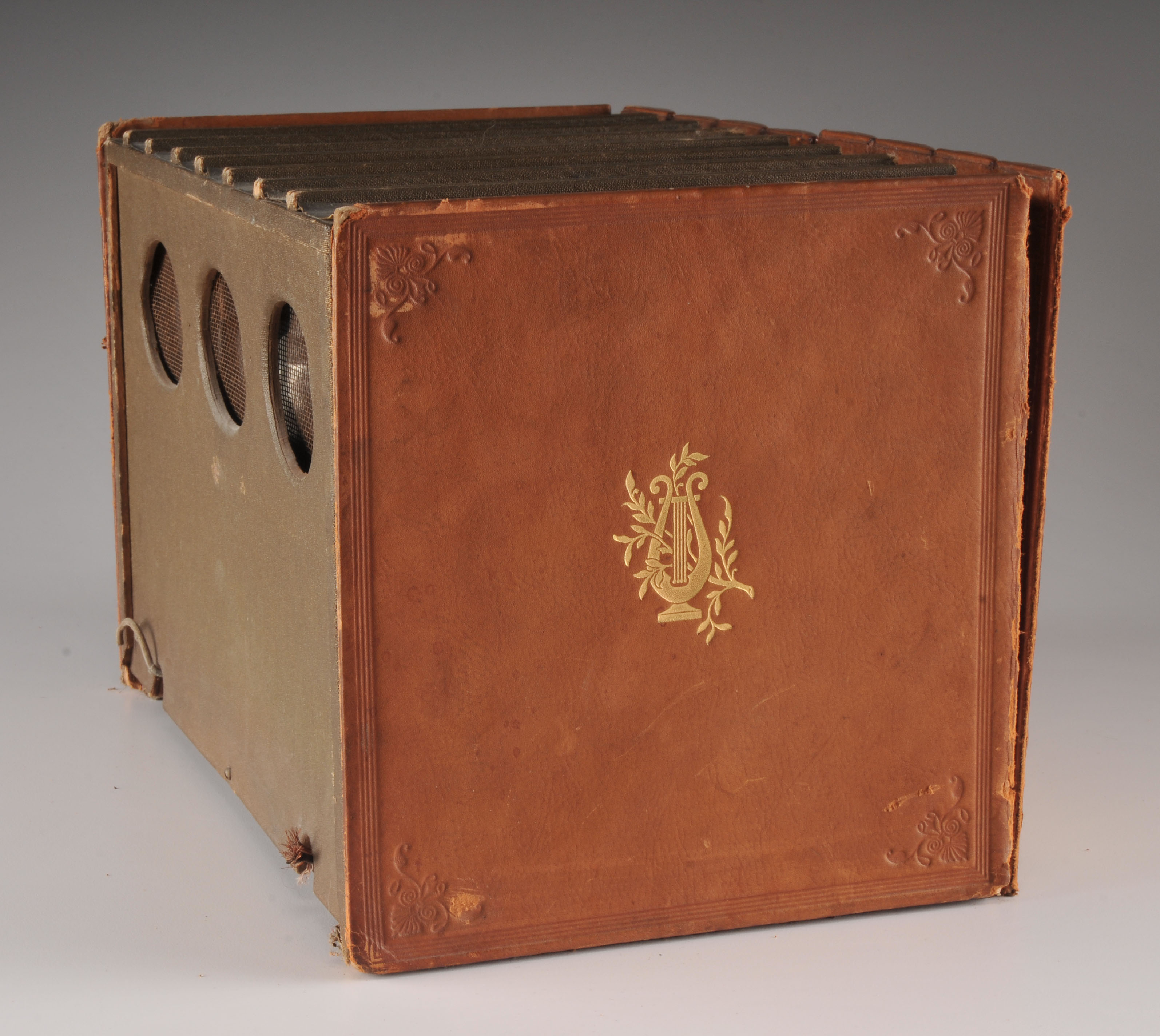 Vintage Radio with Faux Book Facade