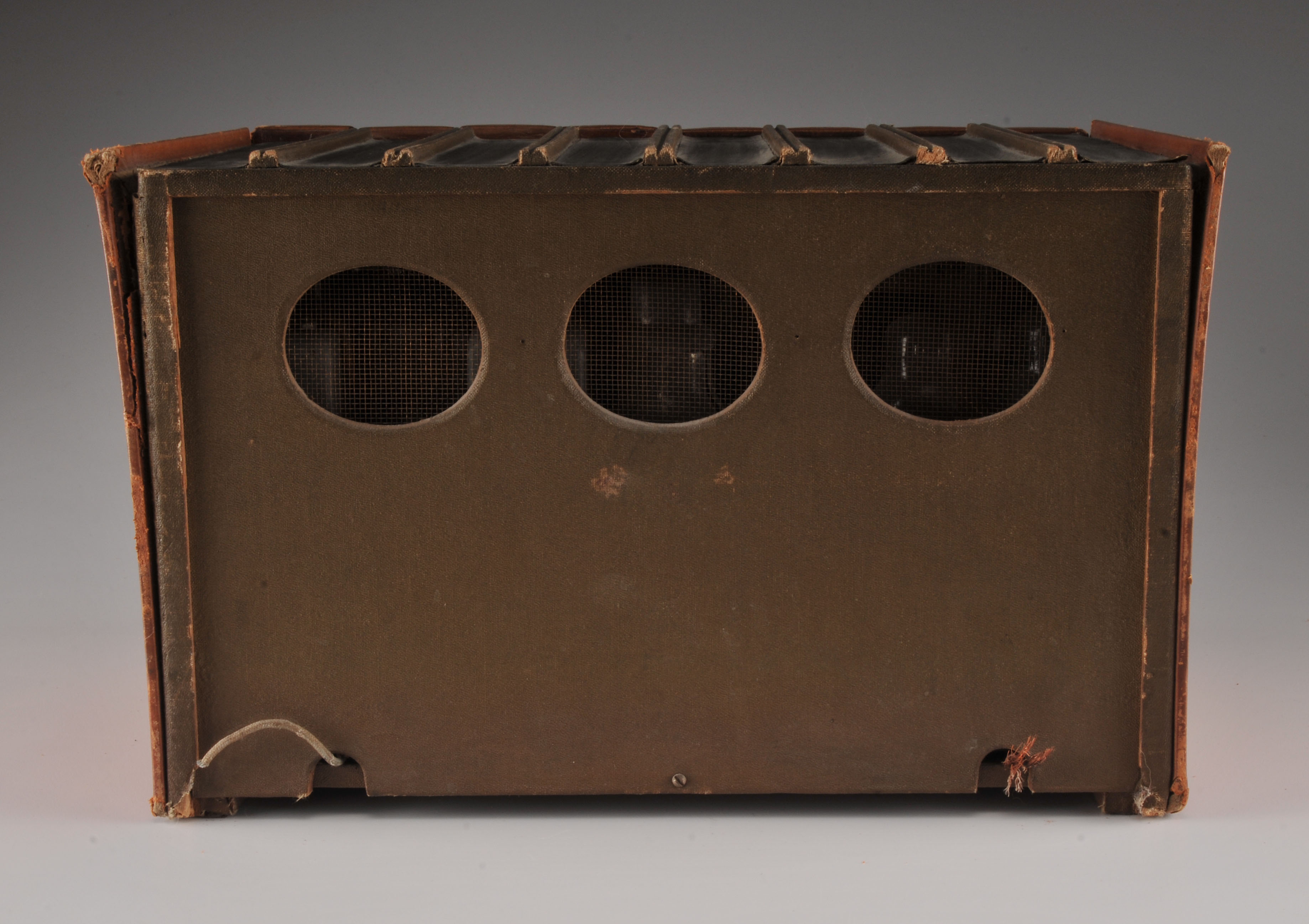 Vintage Radio with Faux Book Facade