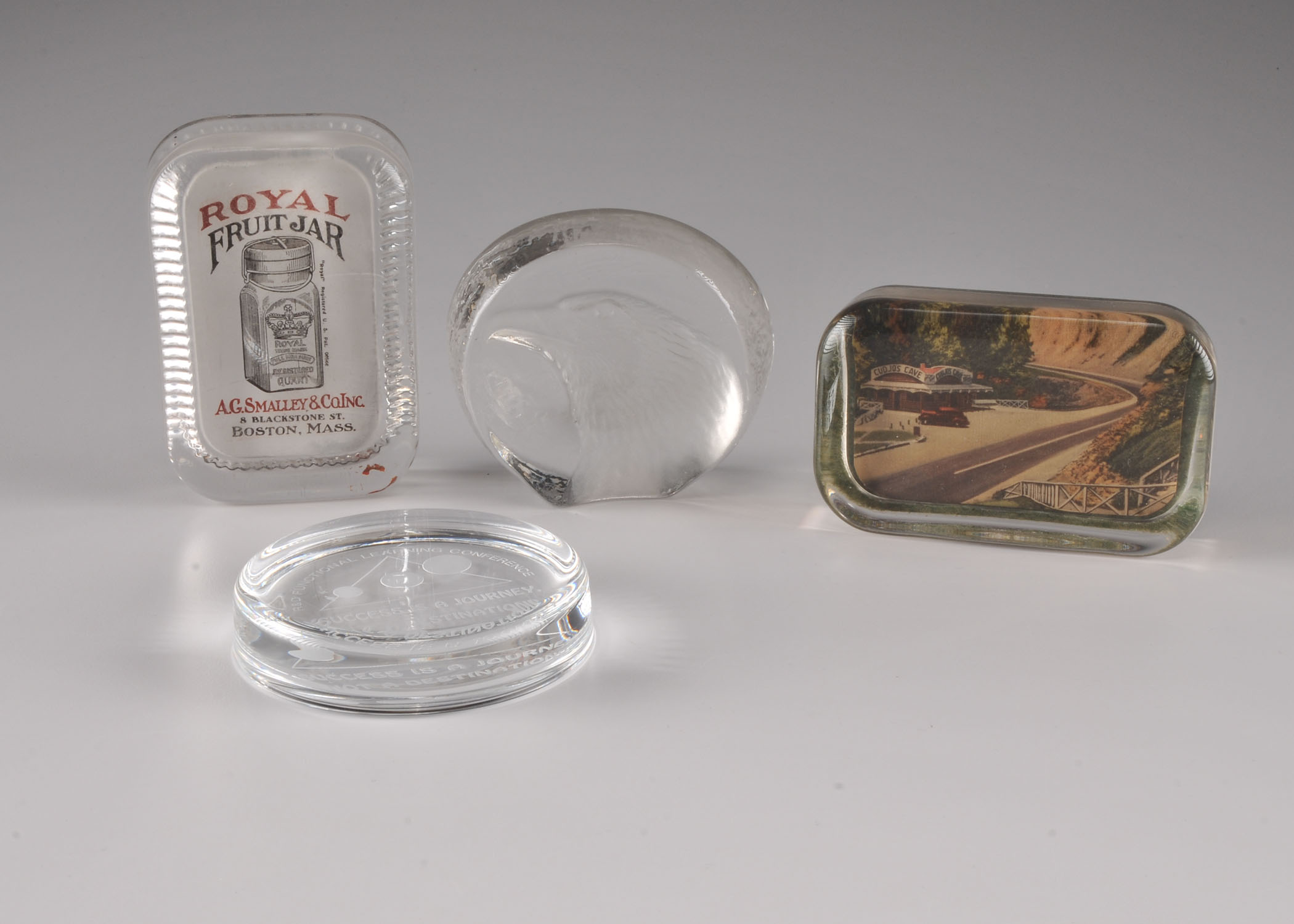 Assorted Crystal and Glass Paper Weights.