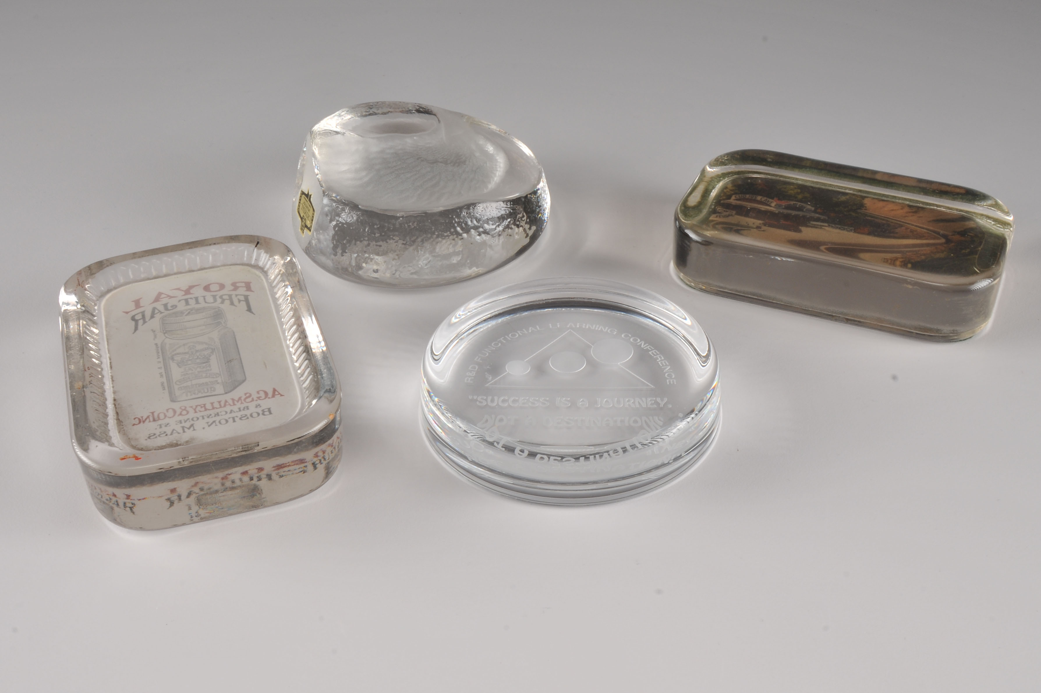 Assorted Crystal and Glass Paper Weights.