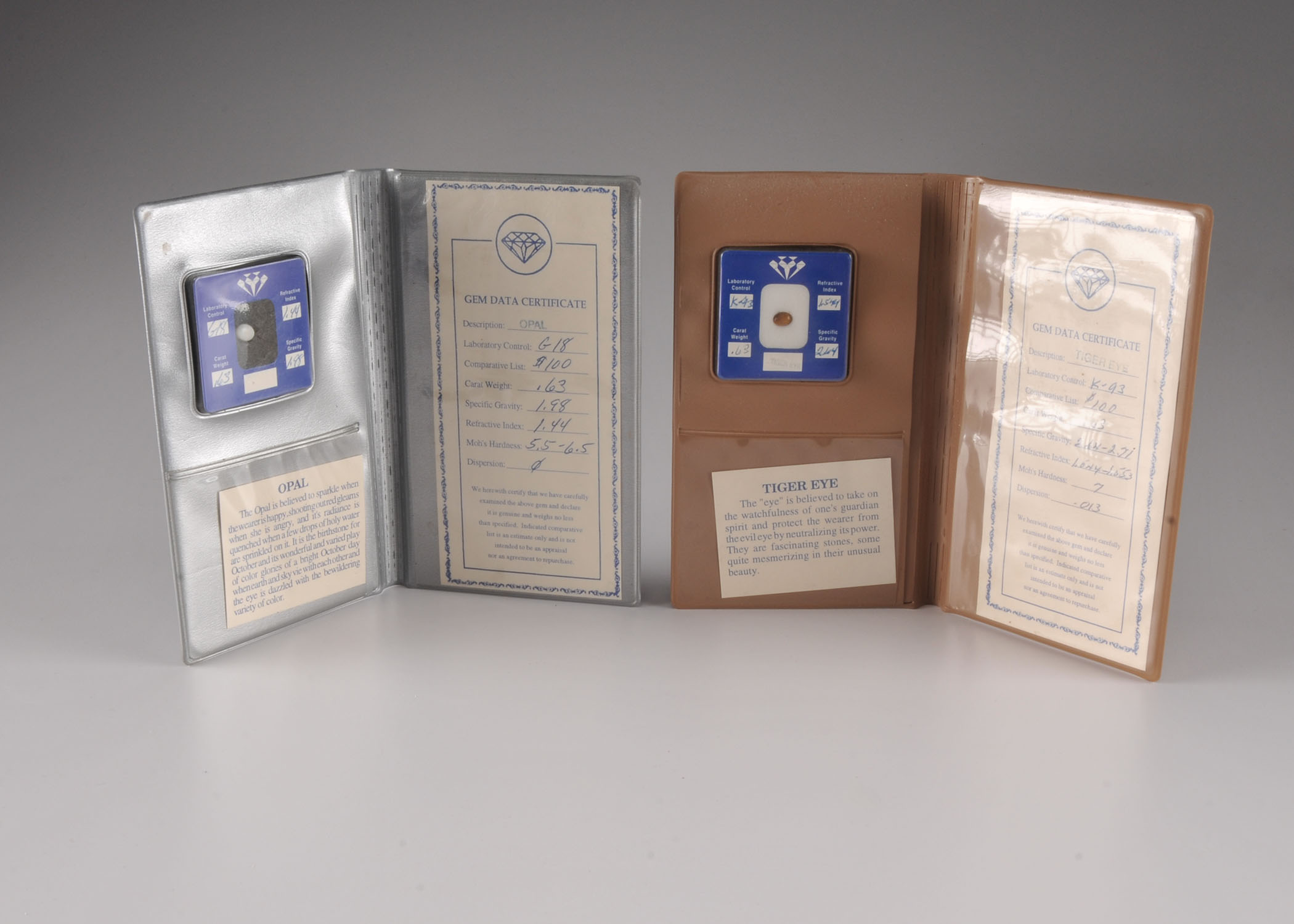 Pair of Cut & Polished Gemstones