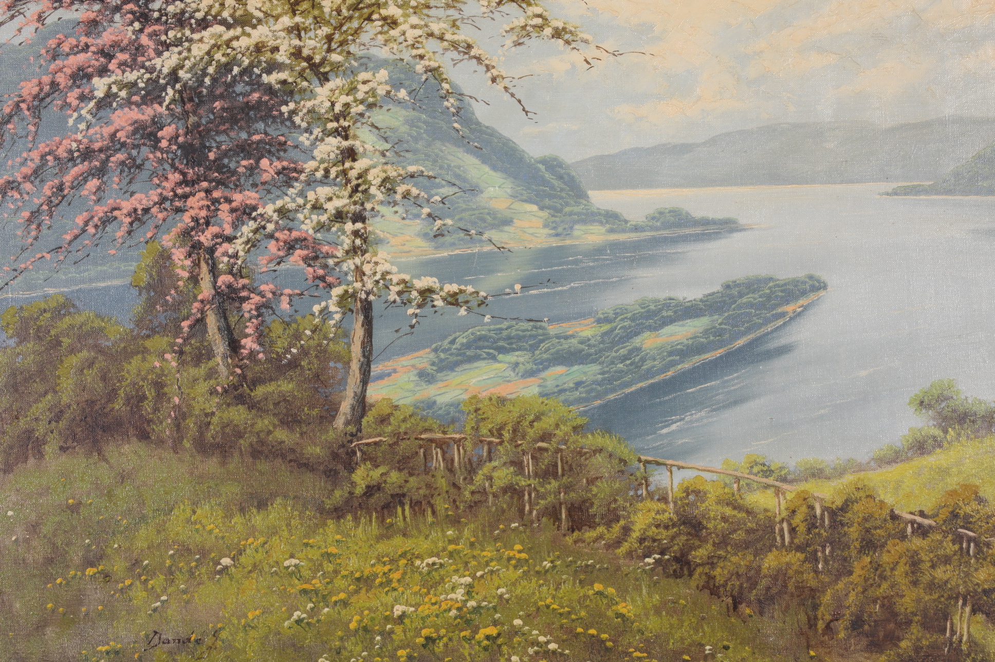 Original Joseph Dande Oil on Canvas Painting