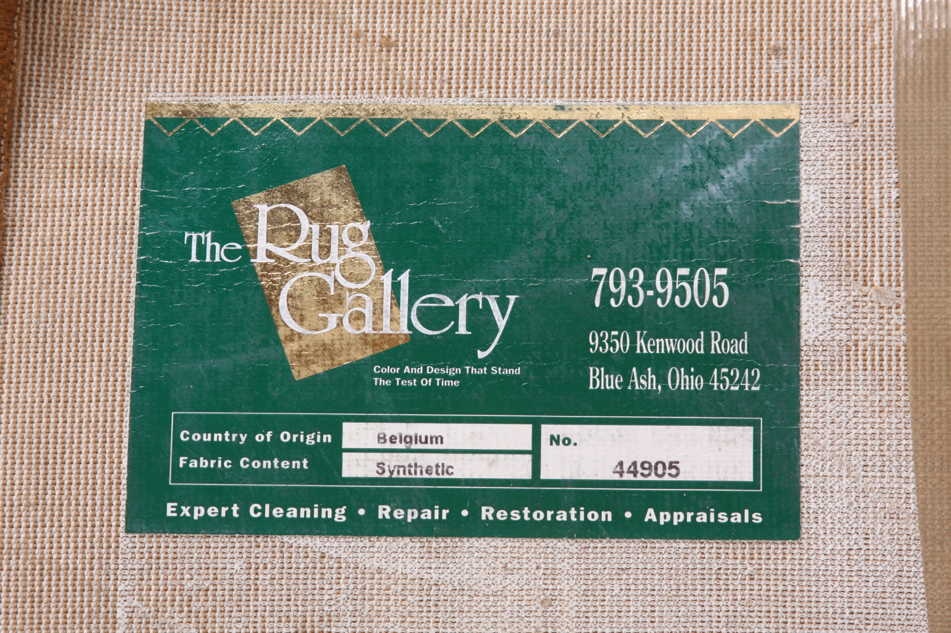 Rug Gallery Area Rug.