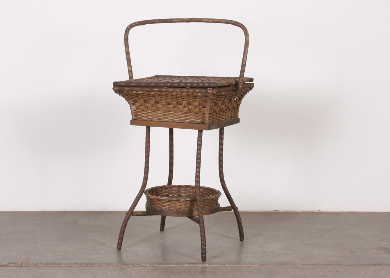 Versatile Rattan Sewing Box - Side Table