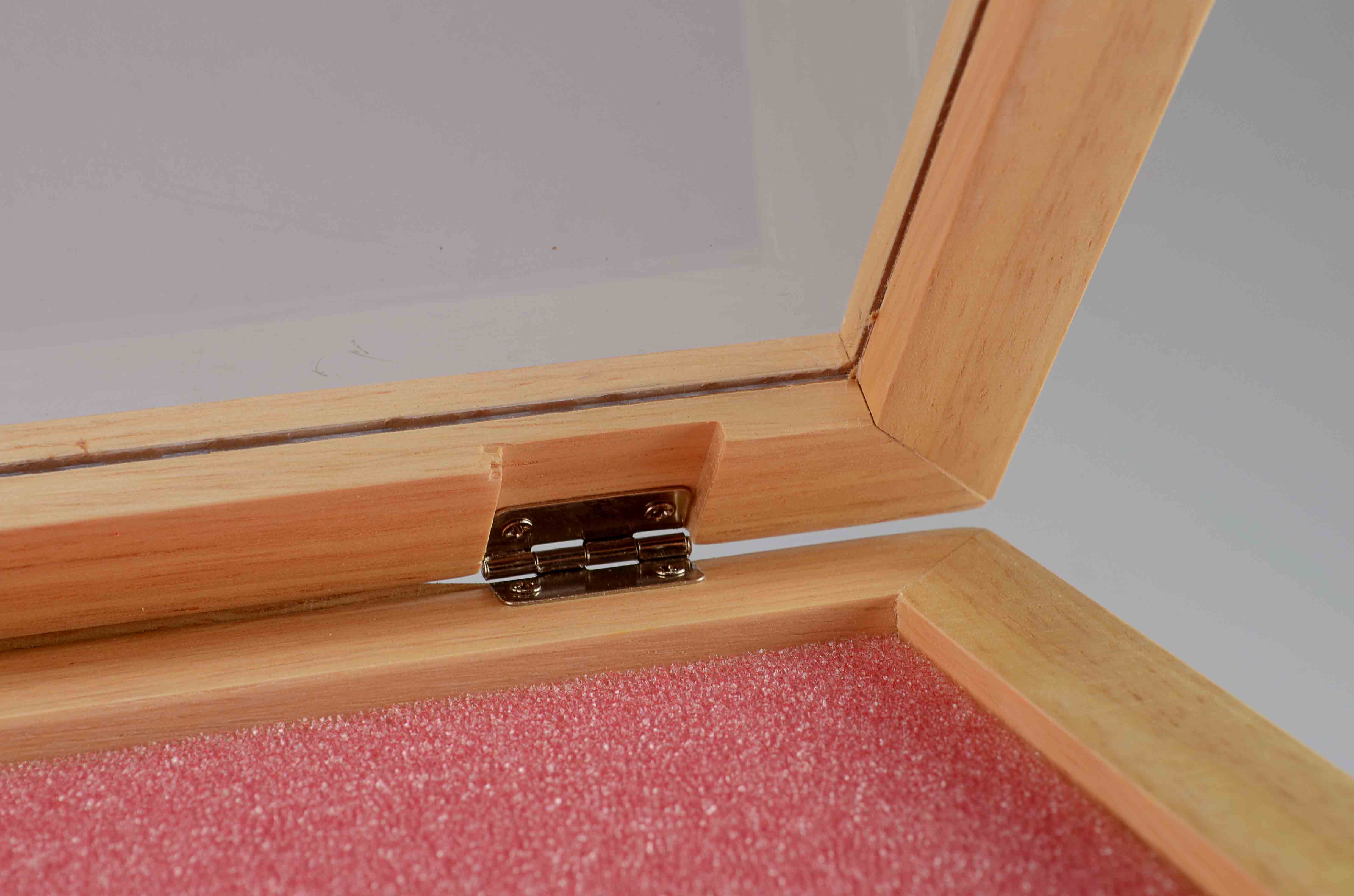 Three Wood and Glass Display Cases.