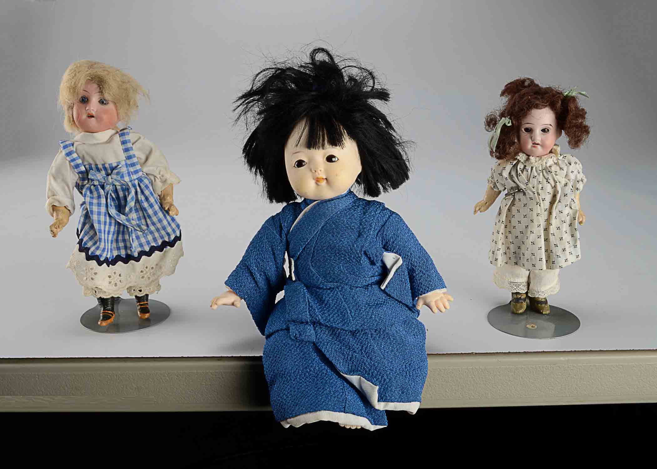 Small Lot of Bisque Porcelain Dolls +