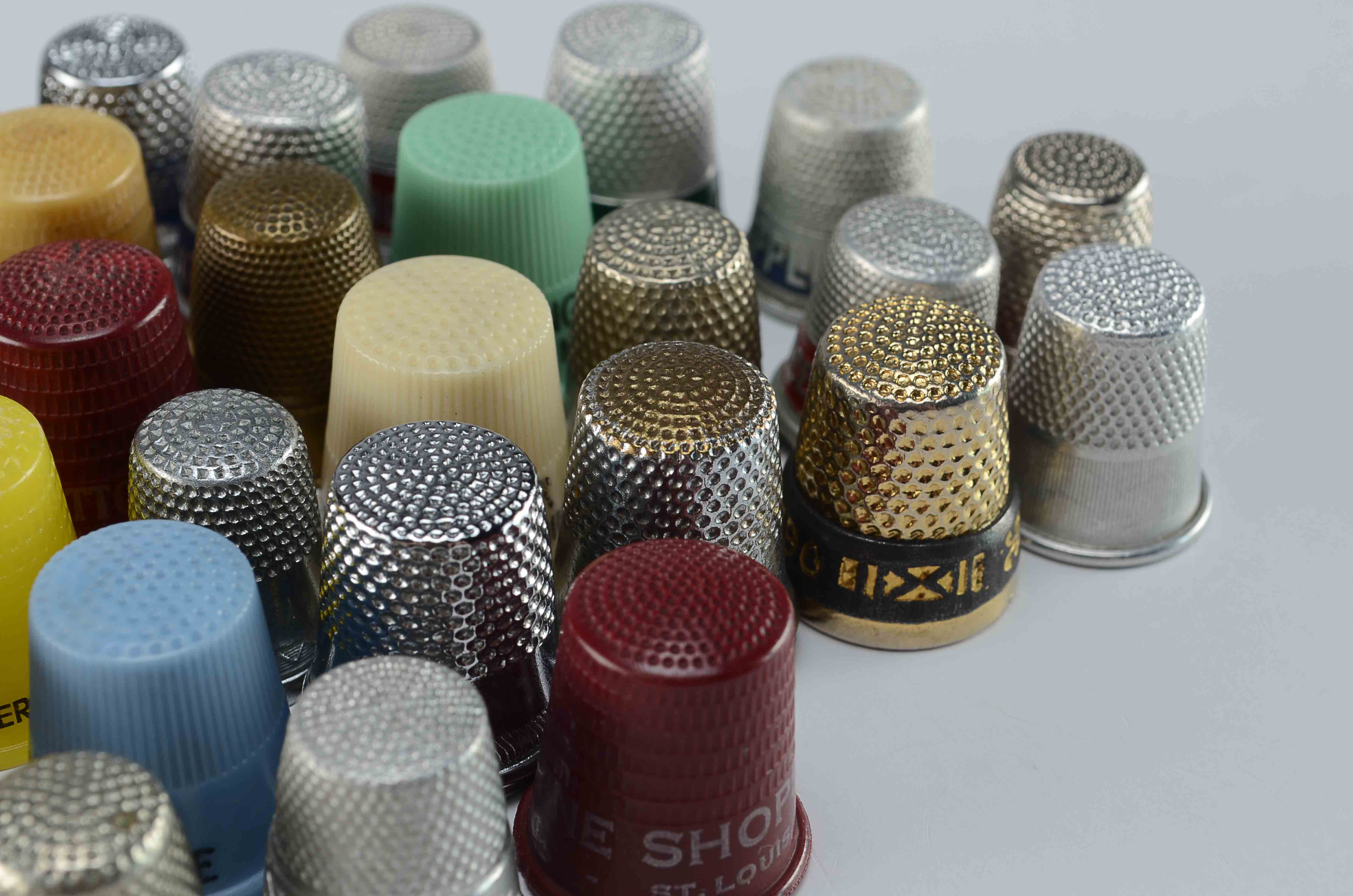 Large Lot of Mixed Vintage Thimbles