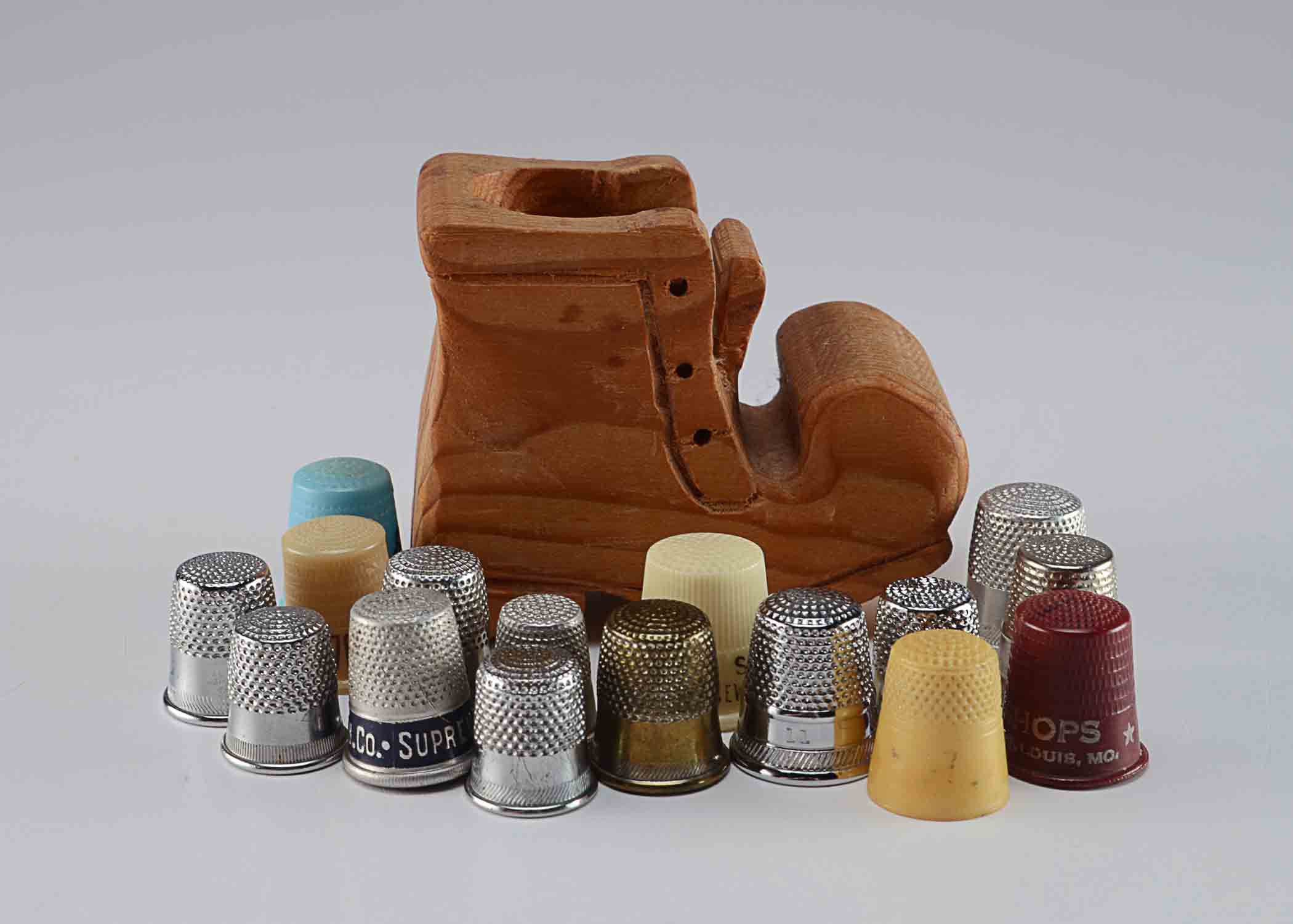 Lot of Vintage Advertising Thimbles