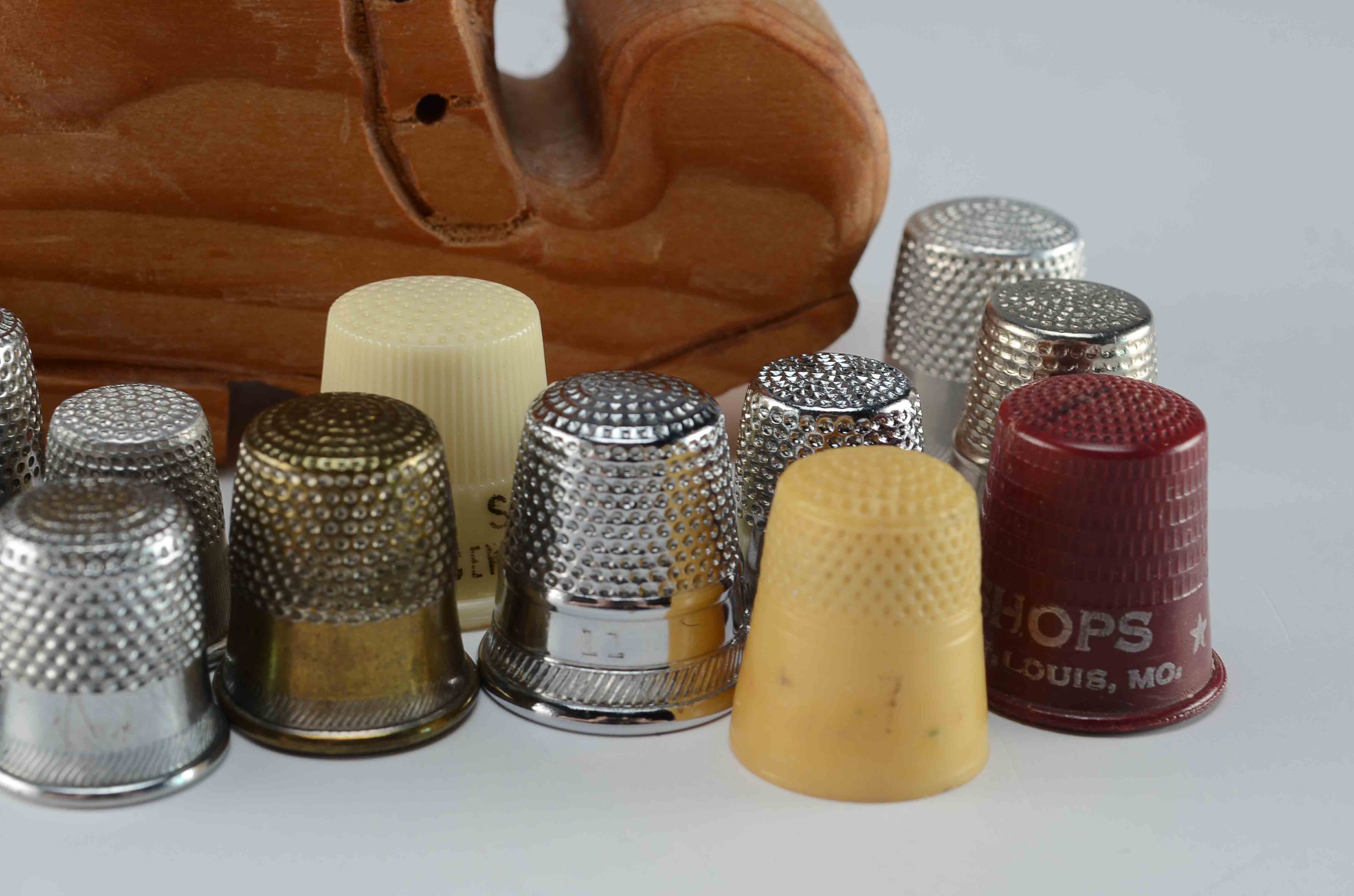 Lot of Vintage Advertising Thimbles