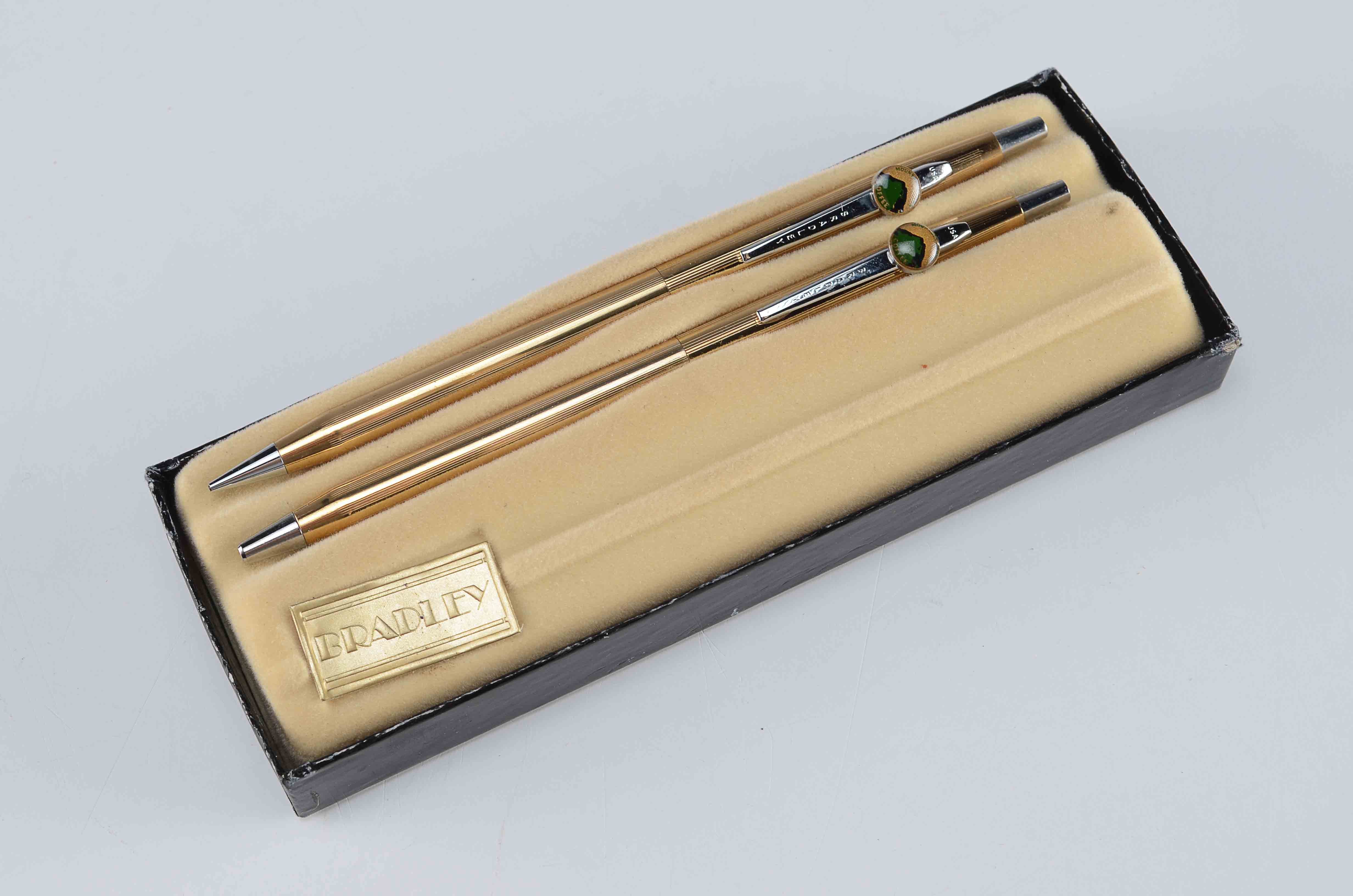 Trio of Pen & Pencil Desk Sets