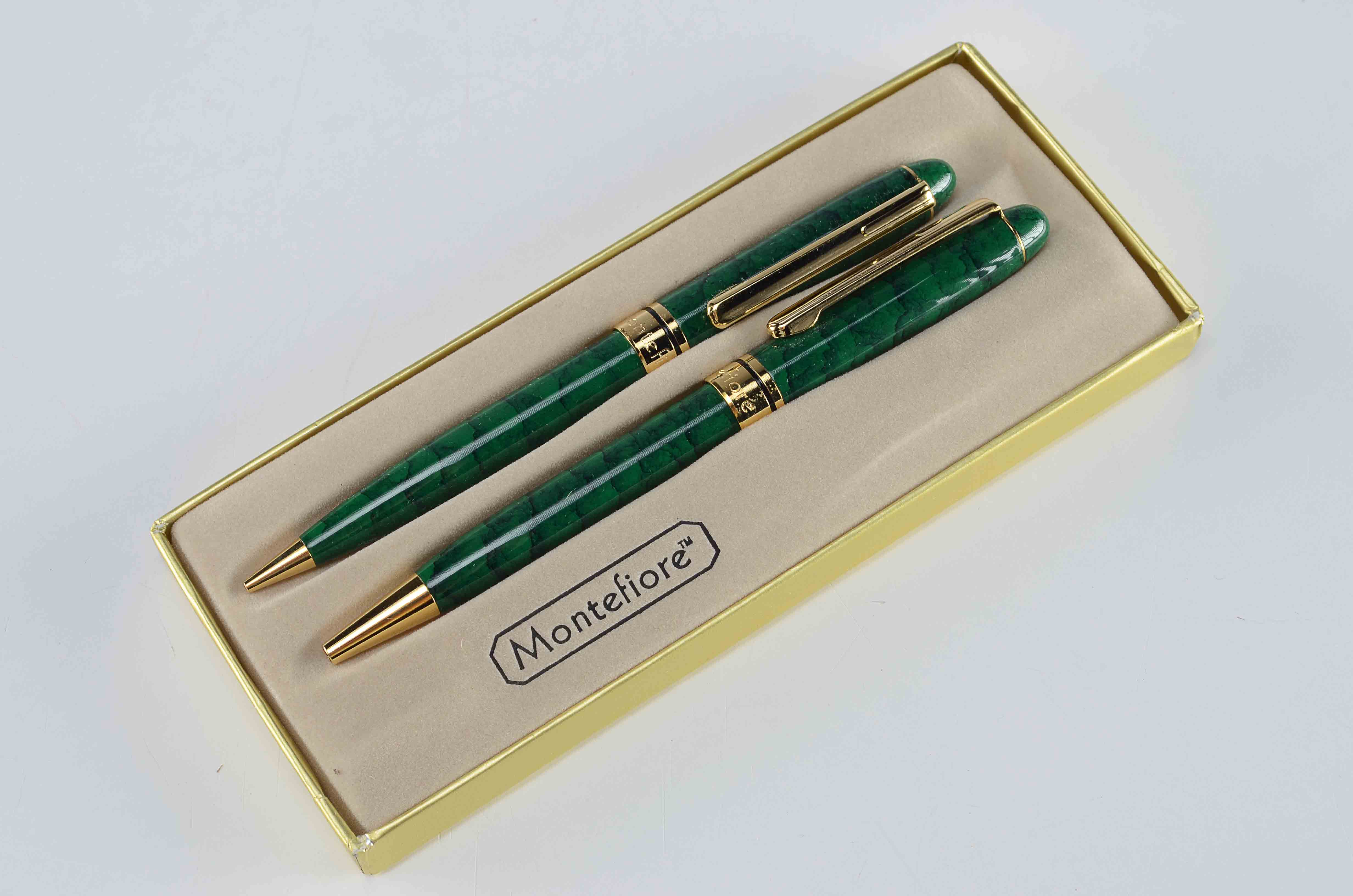 Trio of Pen & Pencil Desk Sets