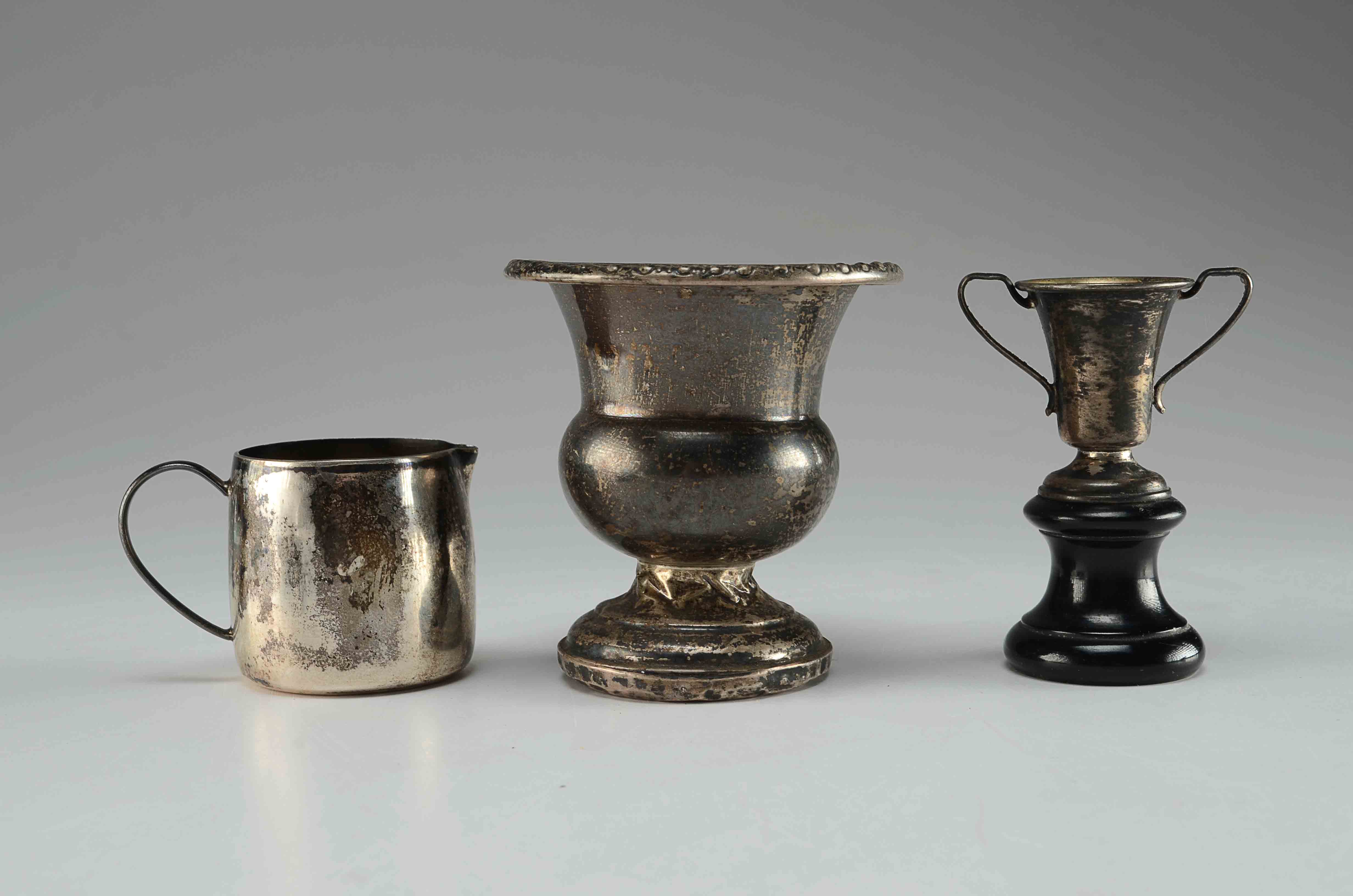 Weighted Sterling Silver & Small Silver Plate Lot