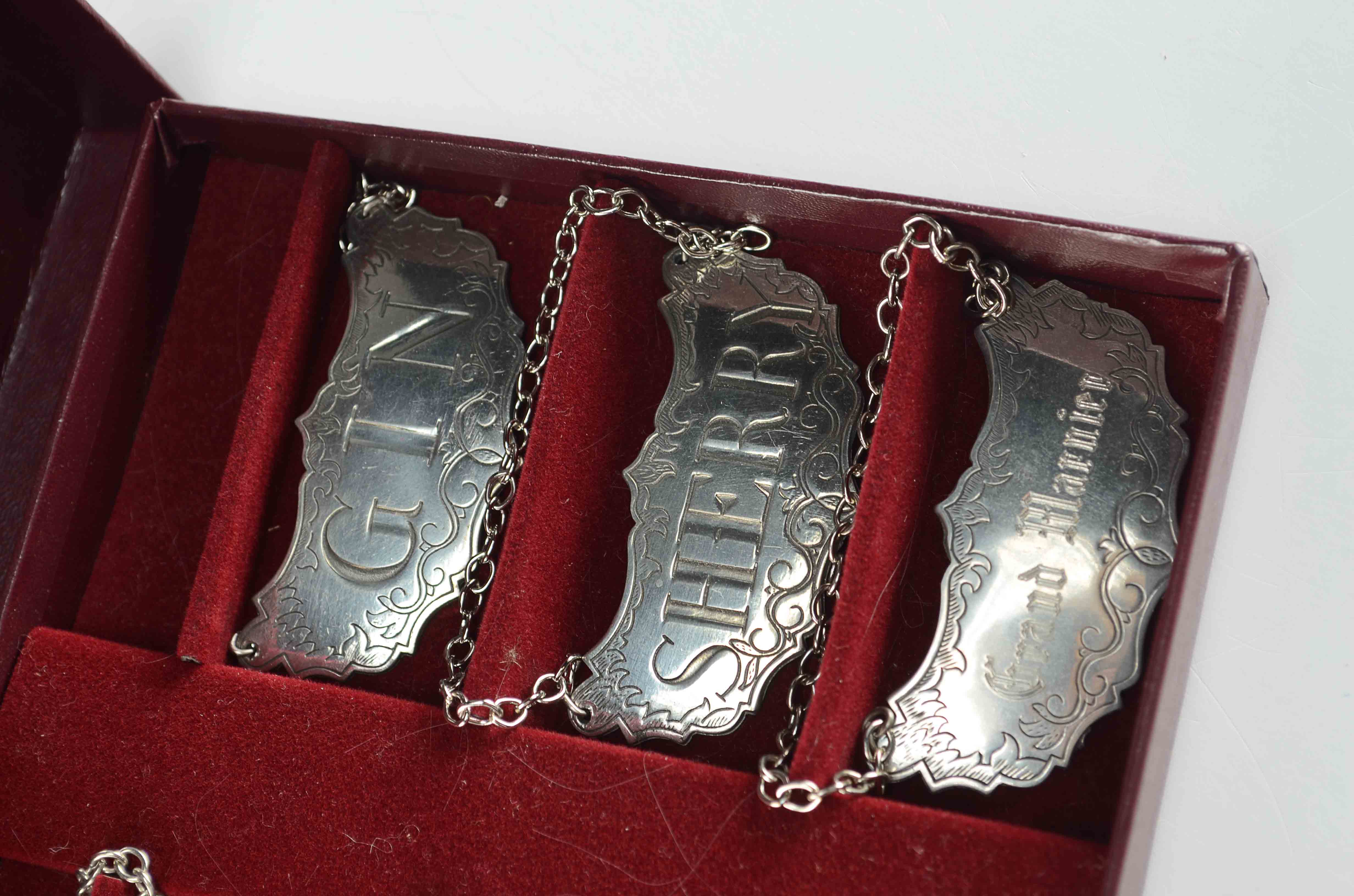 Stieff Pewter Decanter Labels