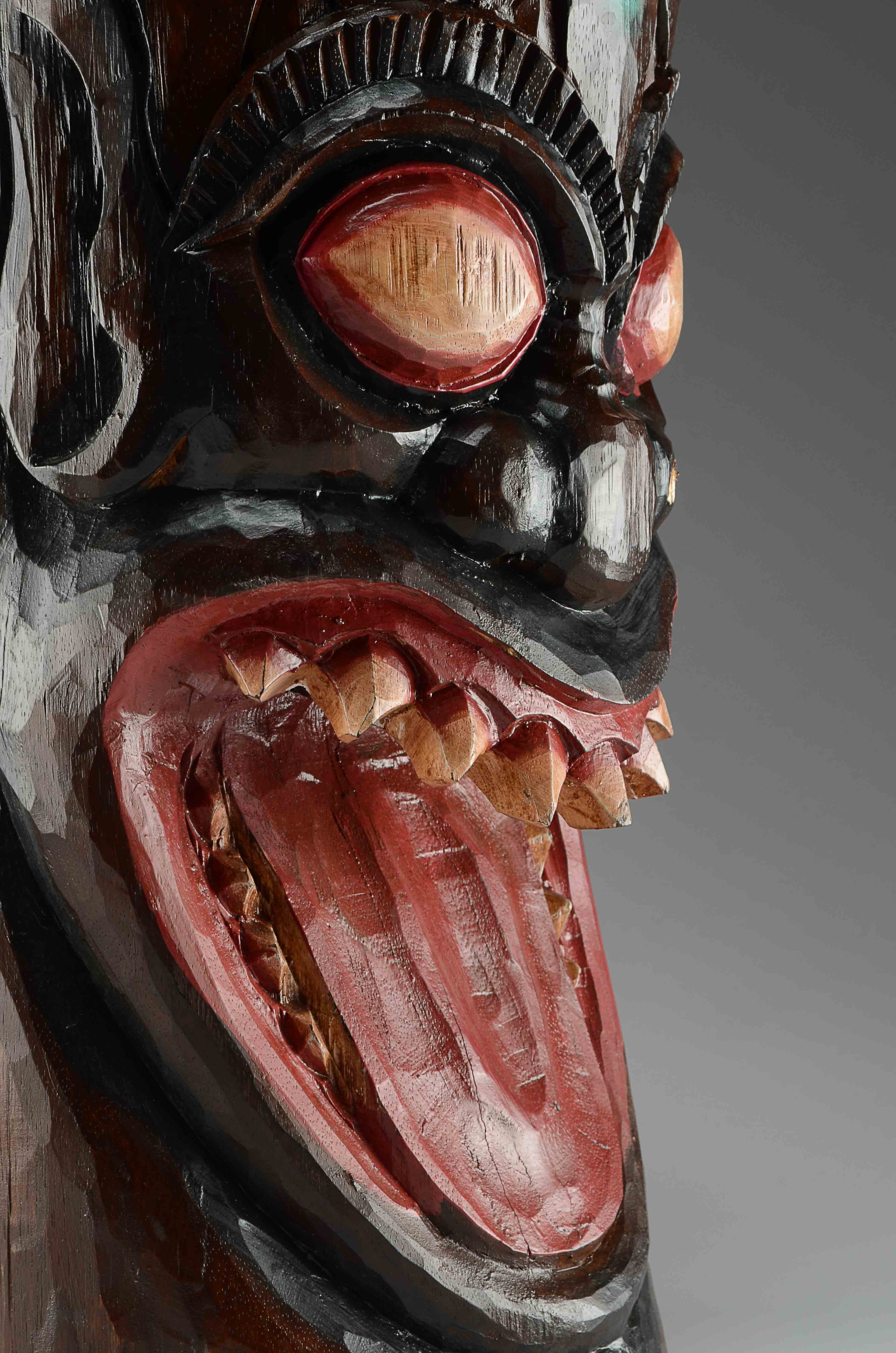 Solid Wood Tribal Carving