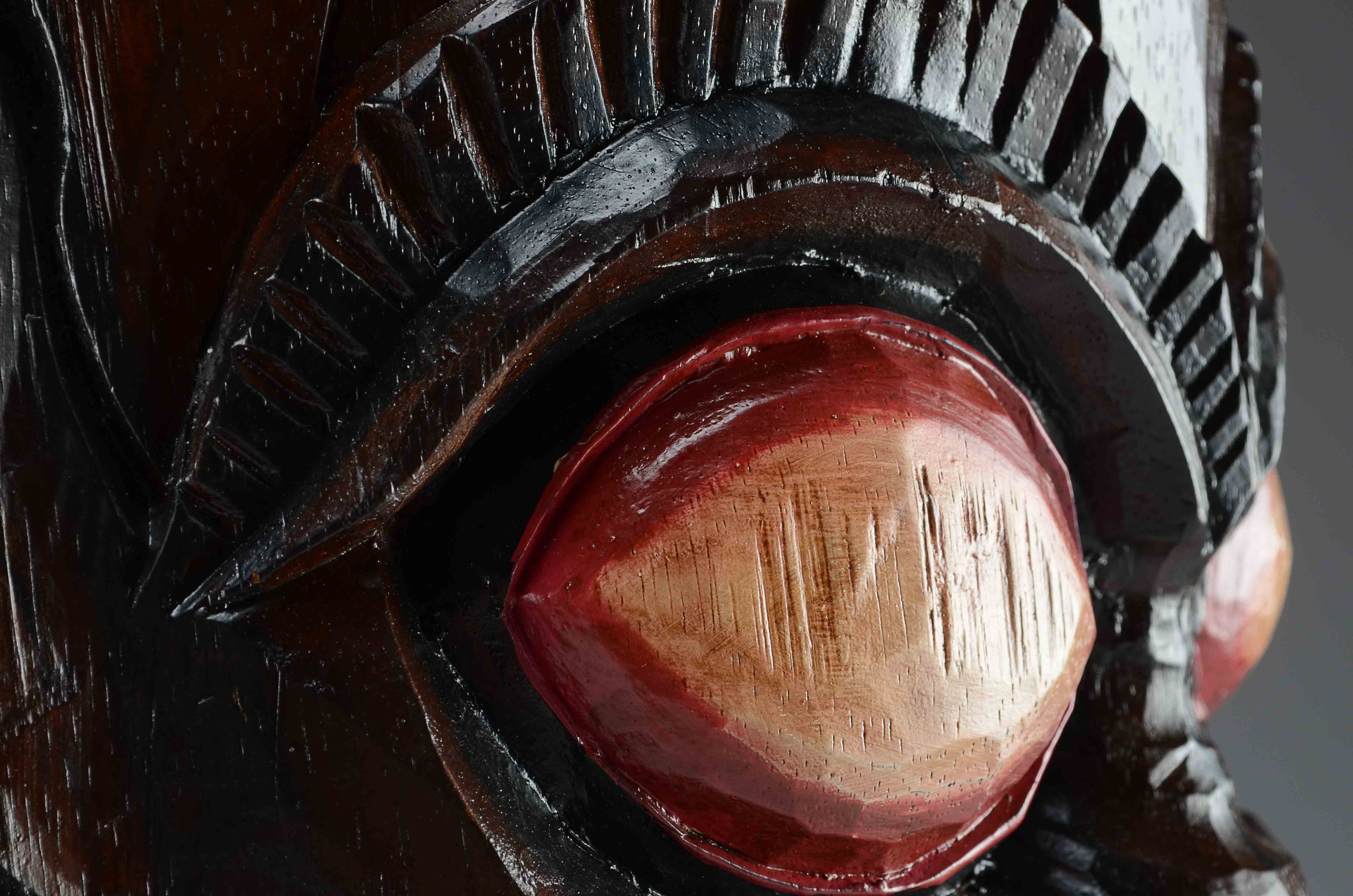 Solid Wood Tribal Carving