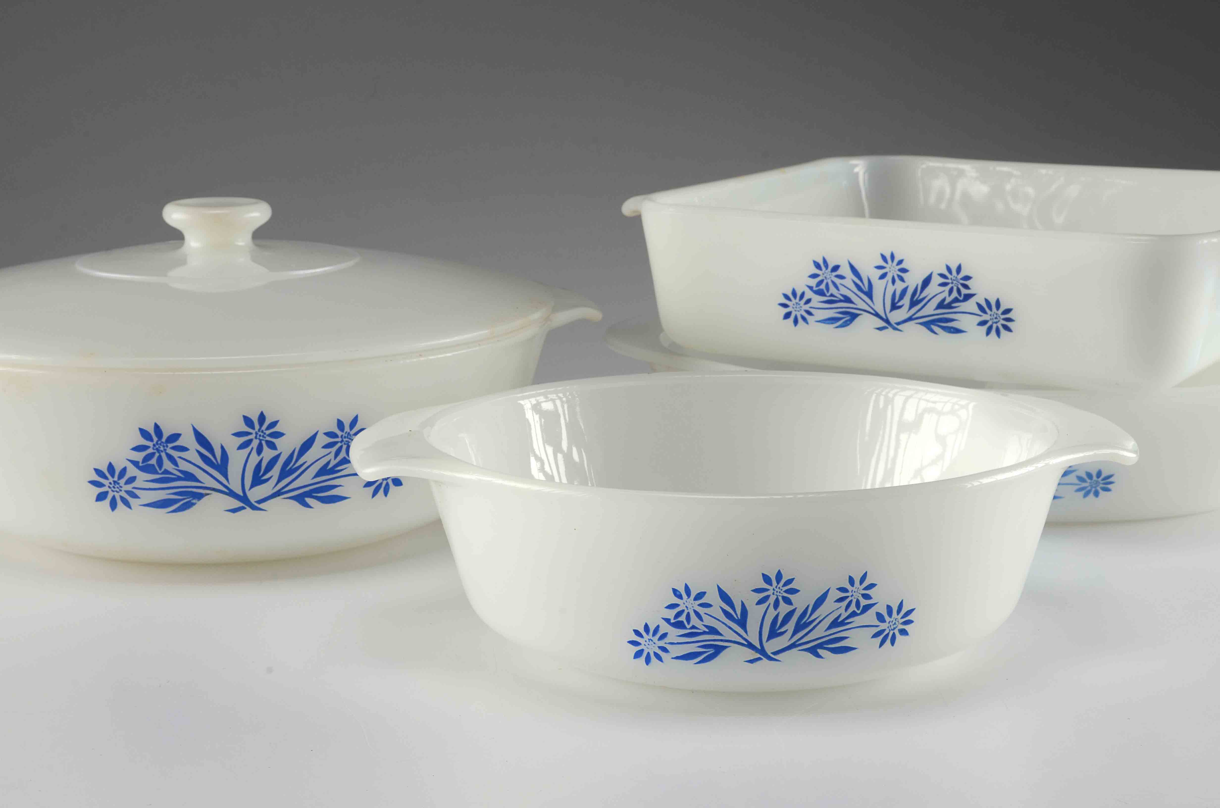  C. 1950's Assorted Fire King-Anchor Hocking Glass