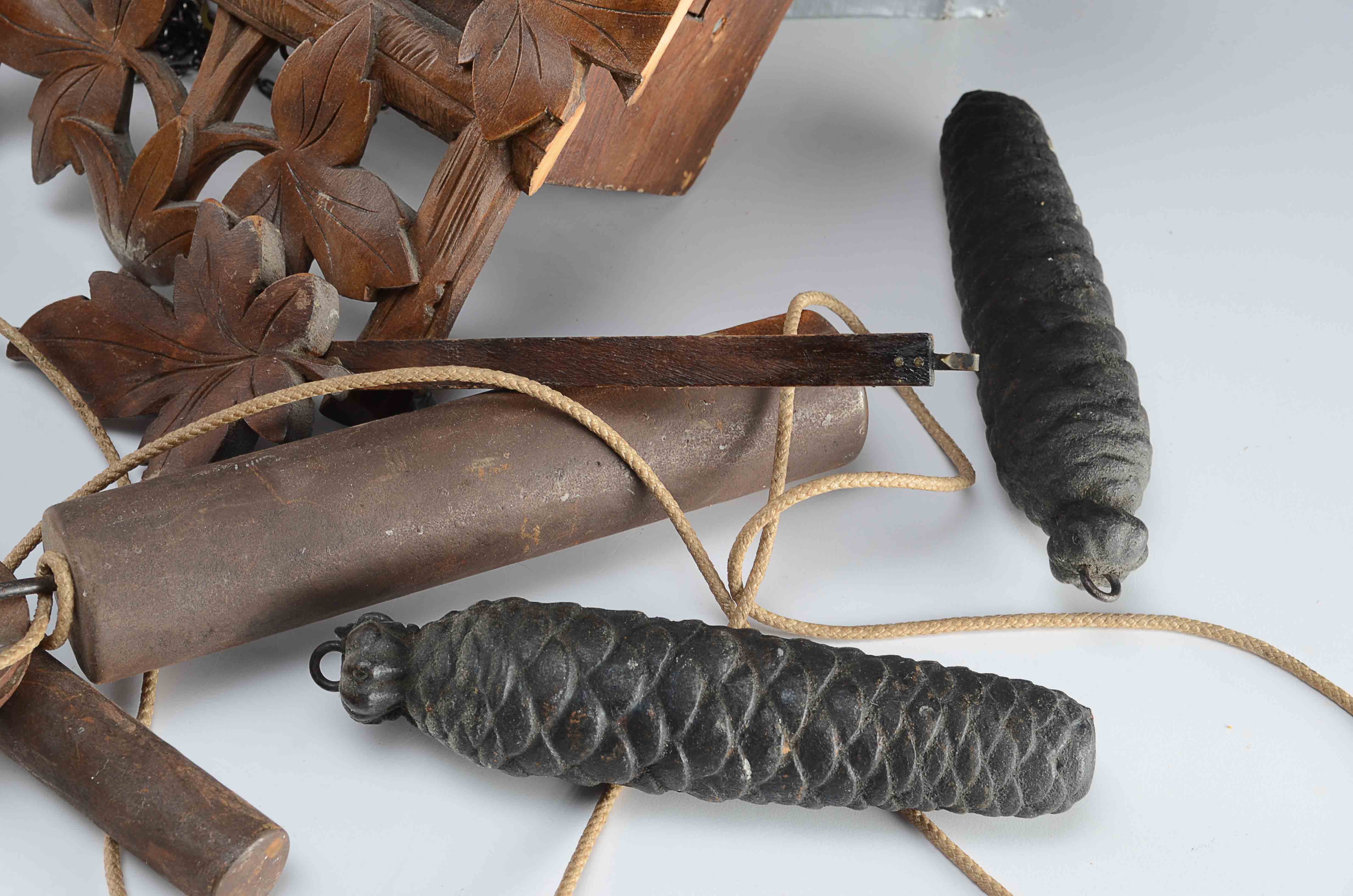 A Swiss Buco 1670 Wall Clock and A Wood Cuckoo Clock.