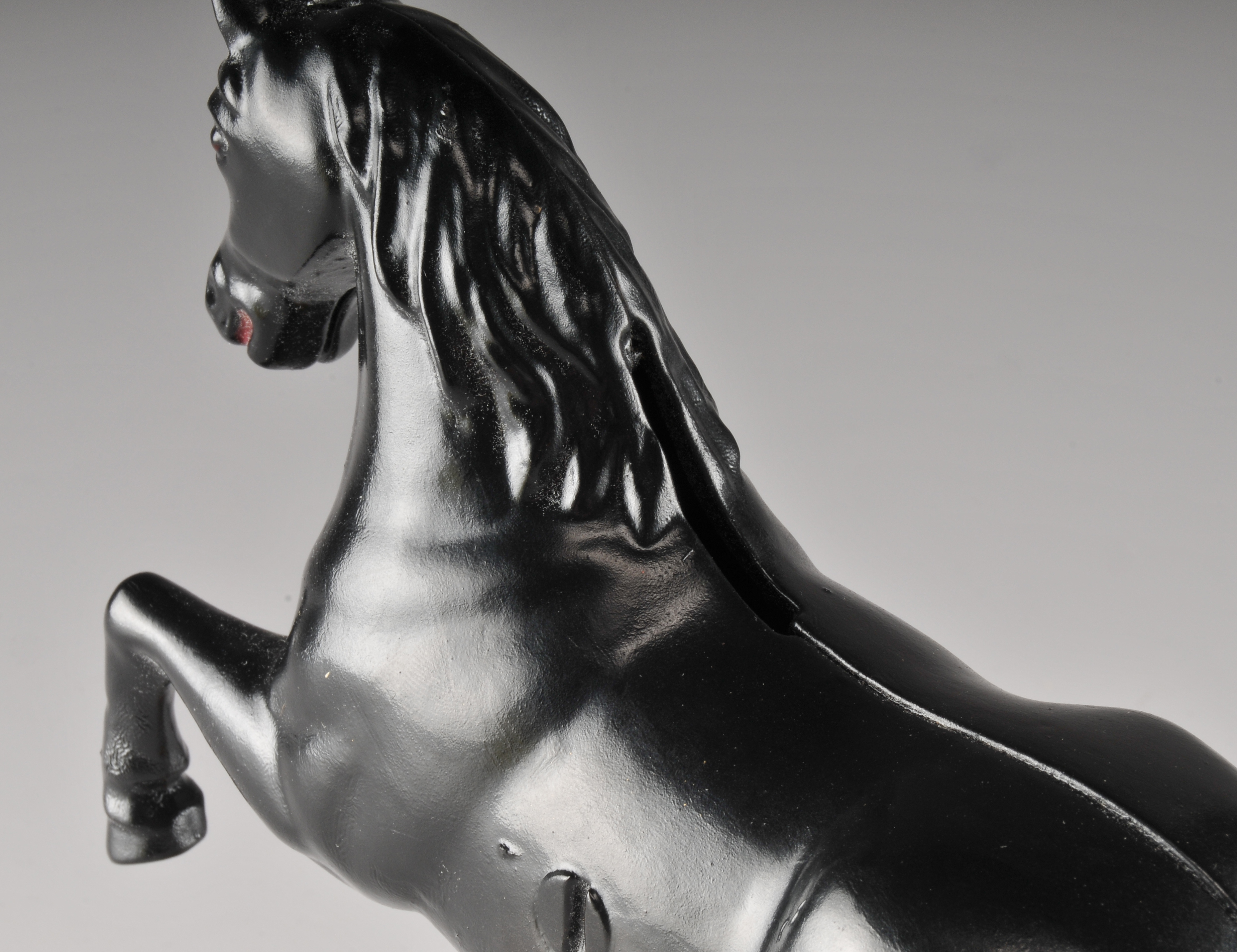 Cast Iron Black Horse Money Bank