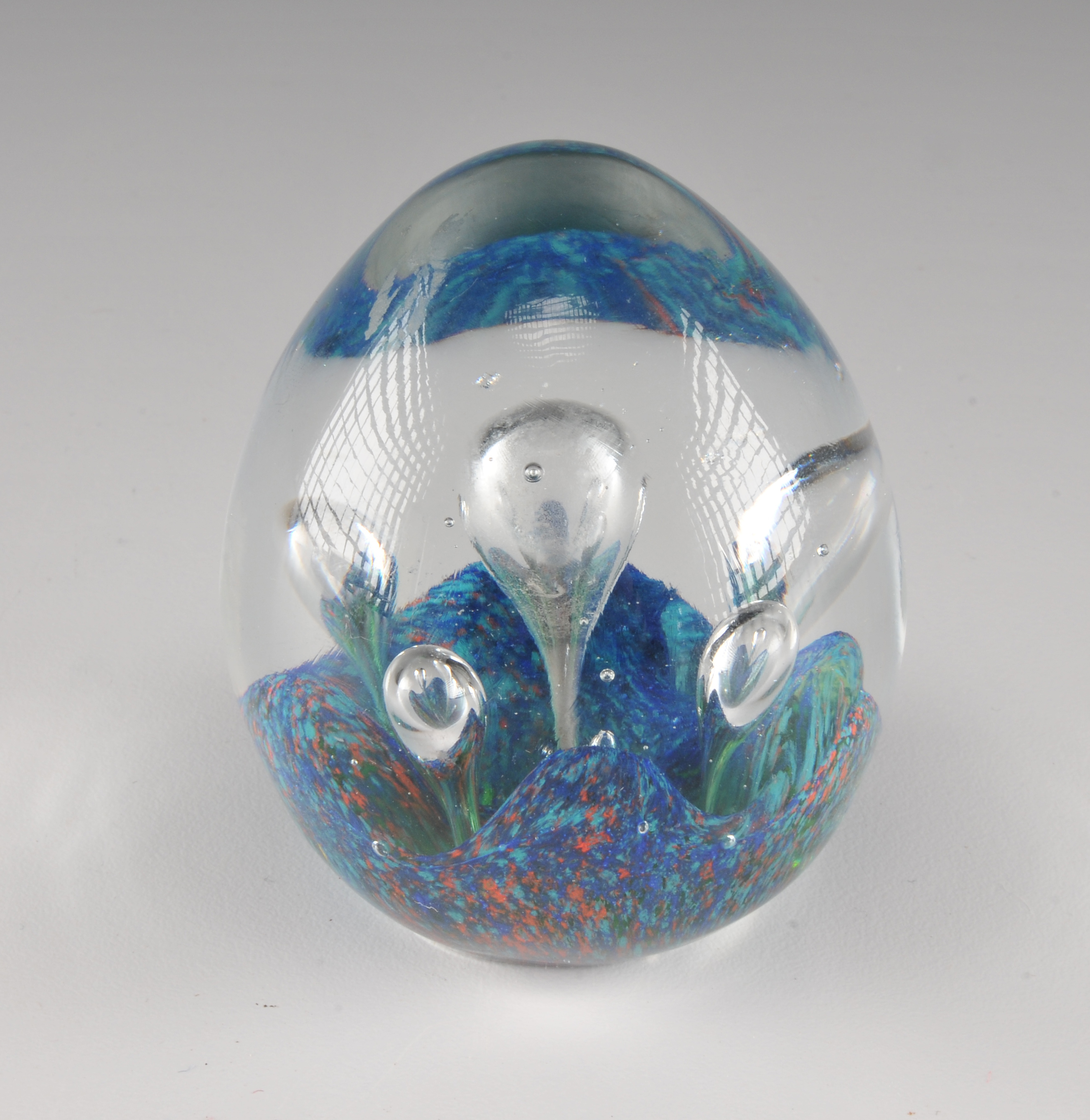 2 Art Glass Paperweights
