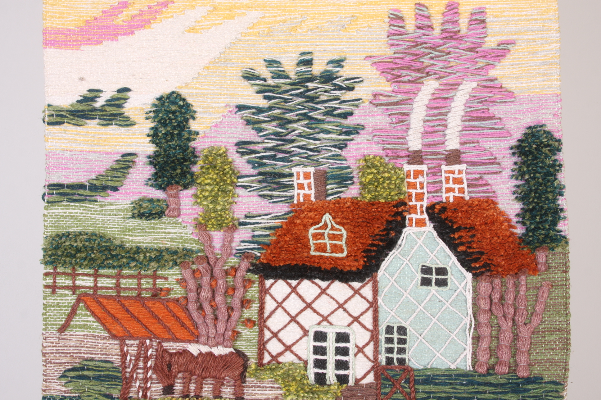 Grecian Hand Woven Wall Hanging