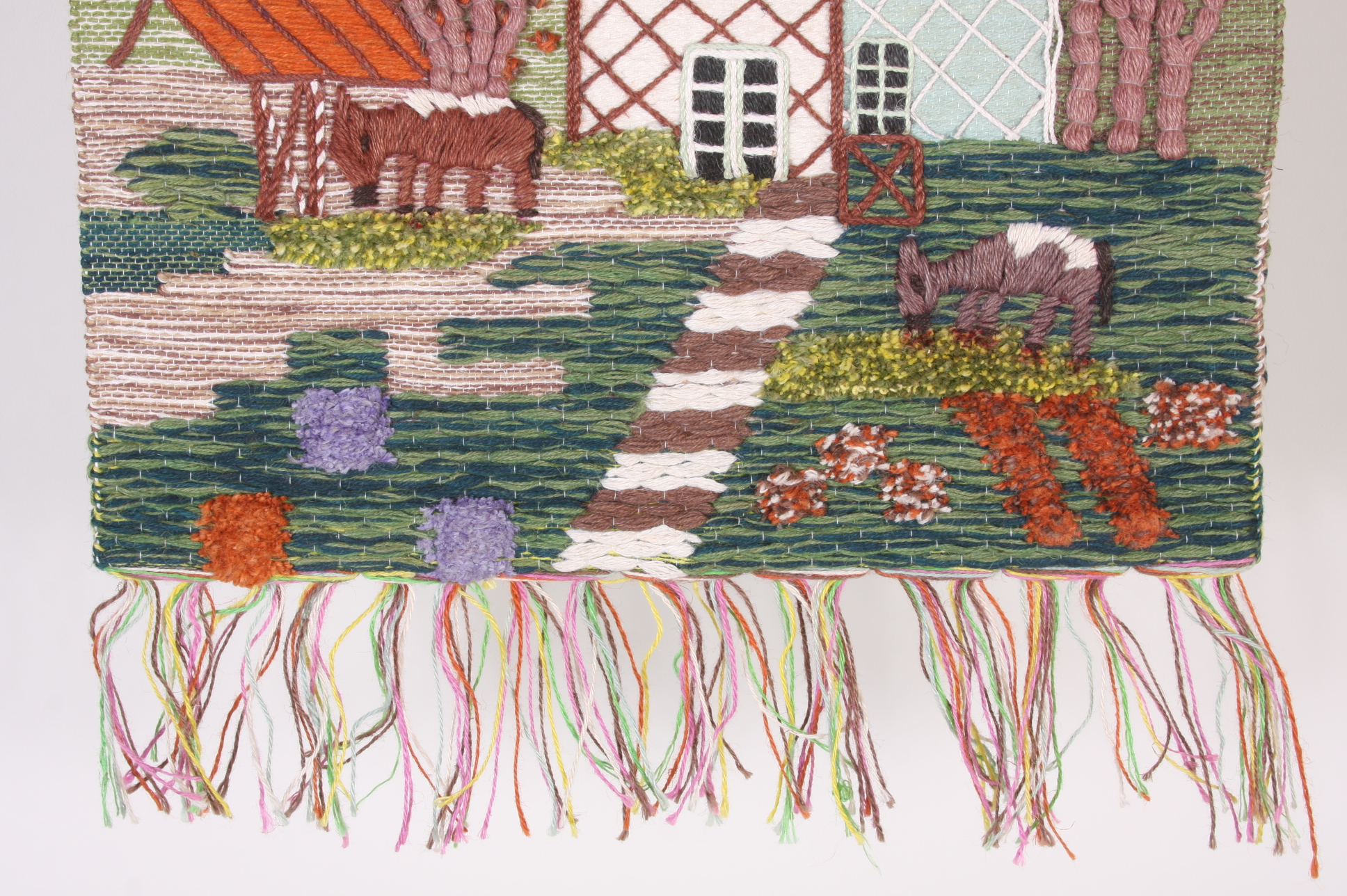 Grecian Hand Woven Wall Hanging