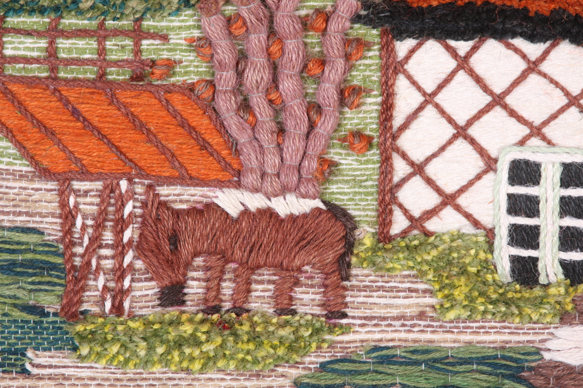 Grecian Hand Woven Wall Hanging