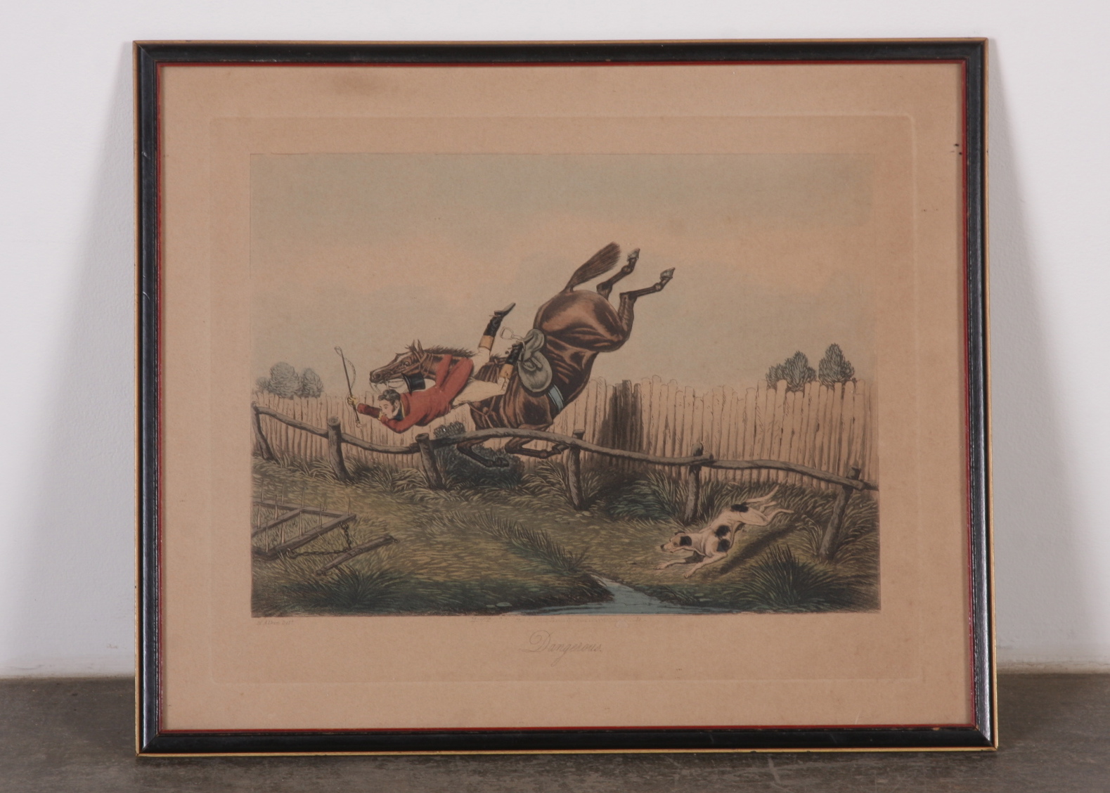 Original Hand Colored Engraving 