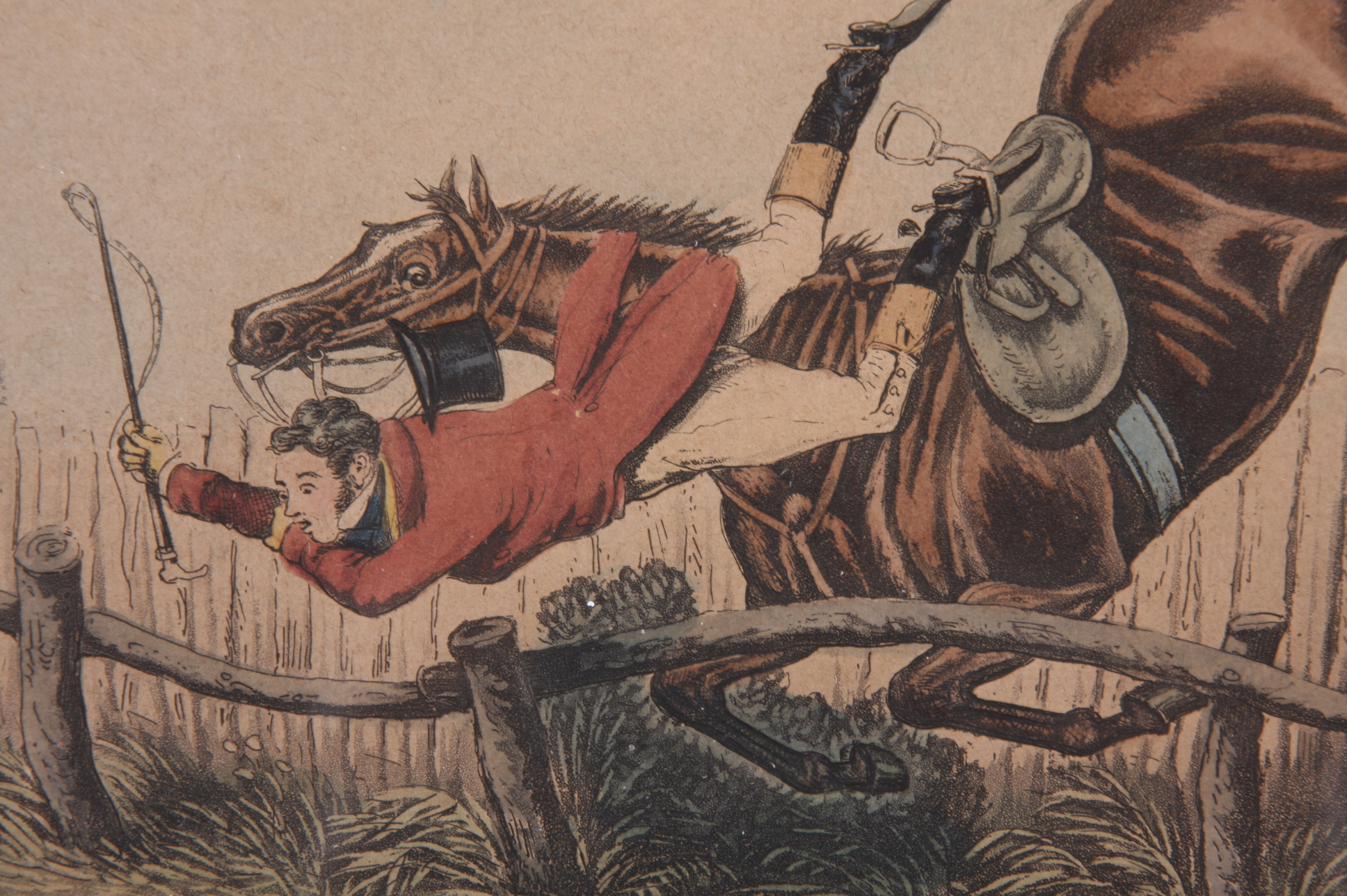 Original Hand Colored Engraving 