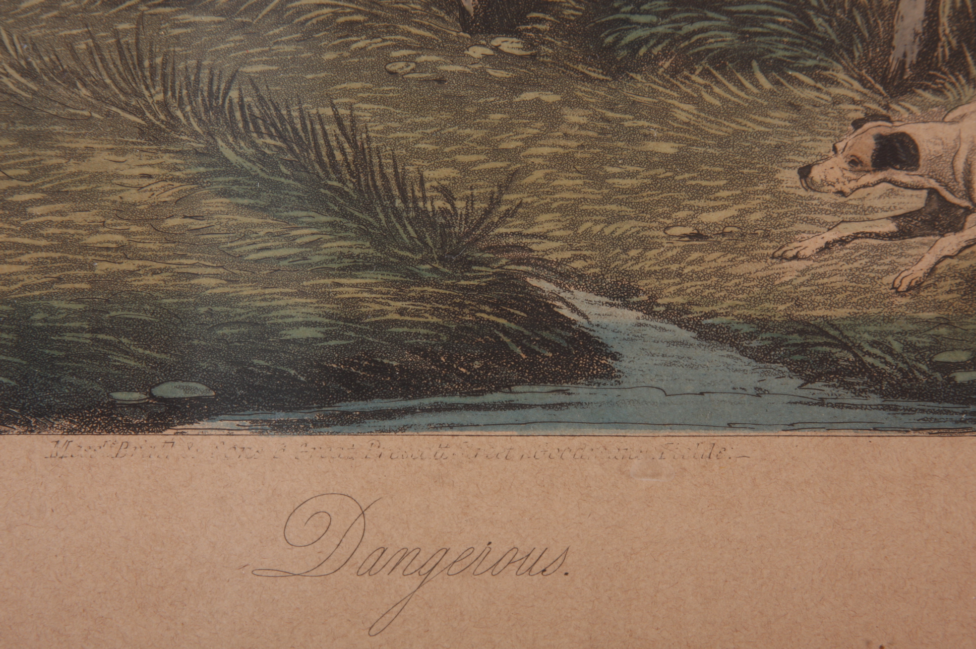 Original Hand Colored Engraving 