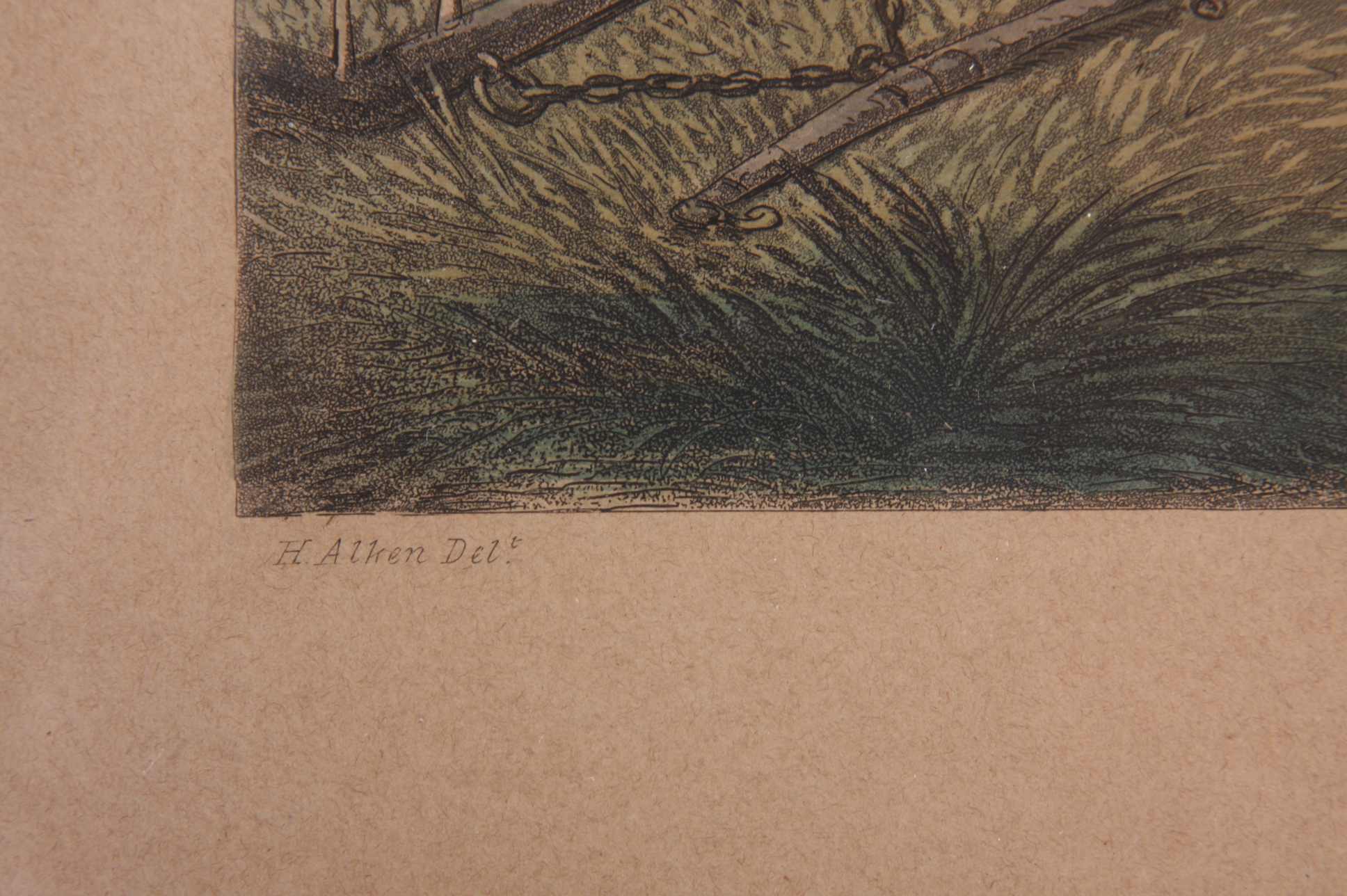 Original Hand Colored Engraving 