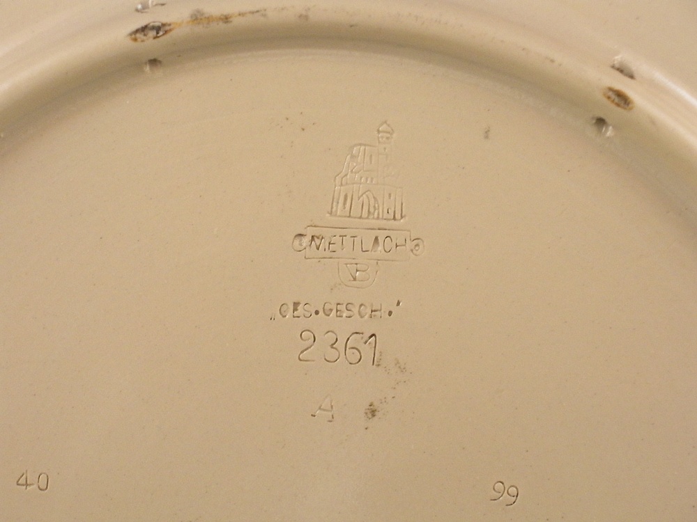 Mettlach Villeroy and Boch Plate Wartburg Castle