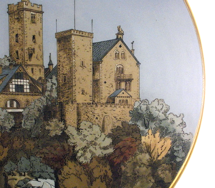 Mettlach Villeroy and Boch Plate Wartburg Castle