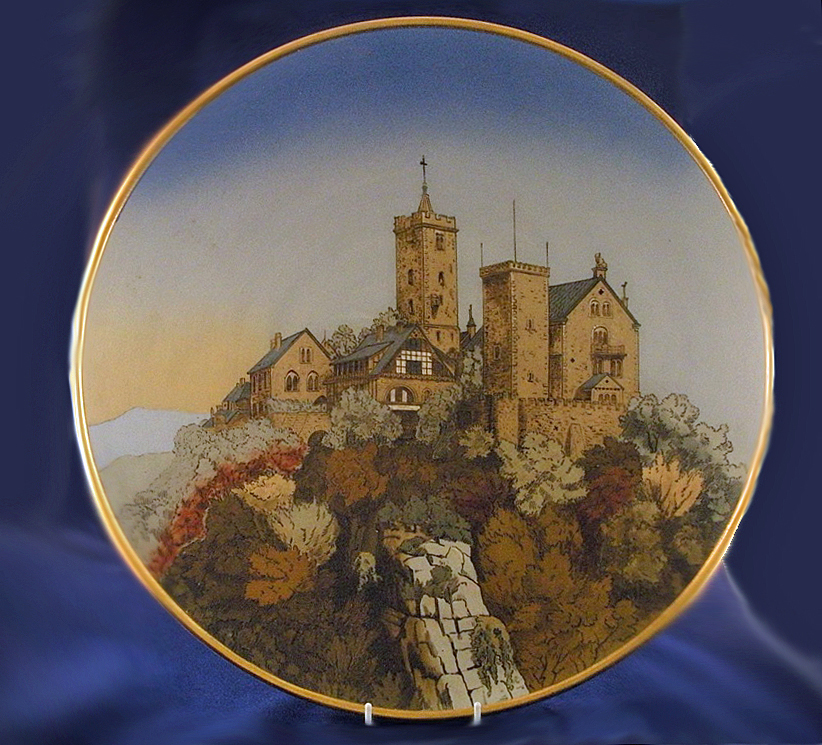 Mettlach Villeroy and Boch Plate Wartburg Castle