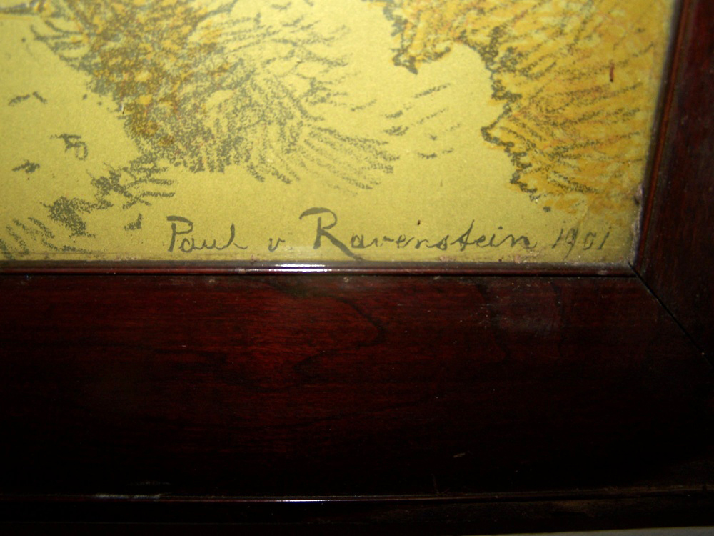 Paul V. Ravenstein Pencil or Pastel Landscape