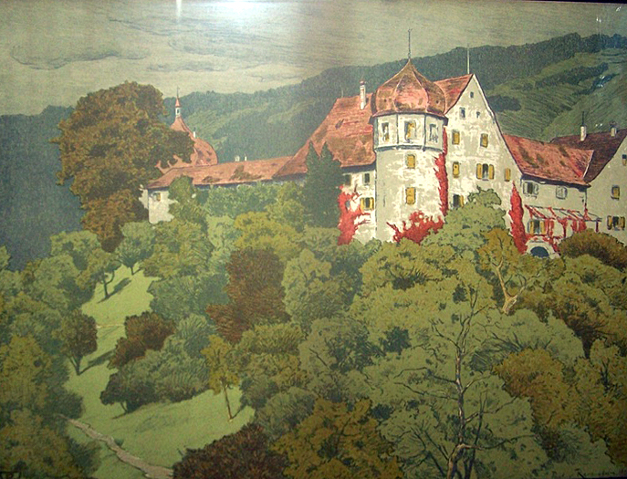 Paul V. Ravenstein Pencil or Pastel Landscape