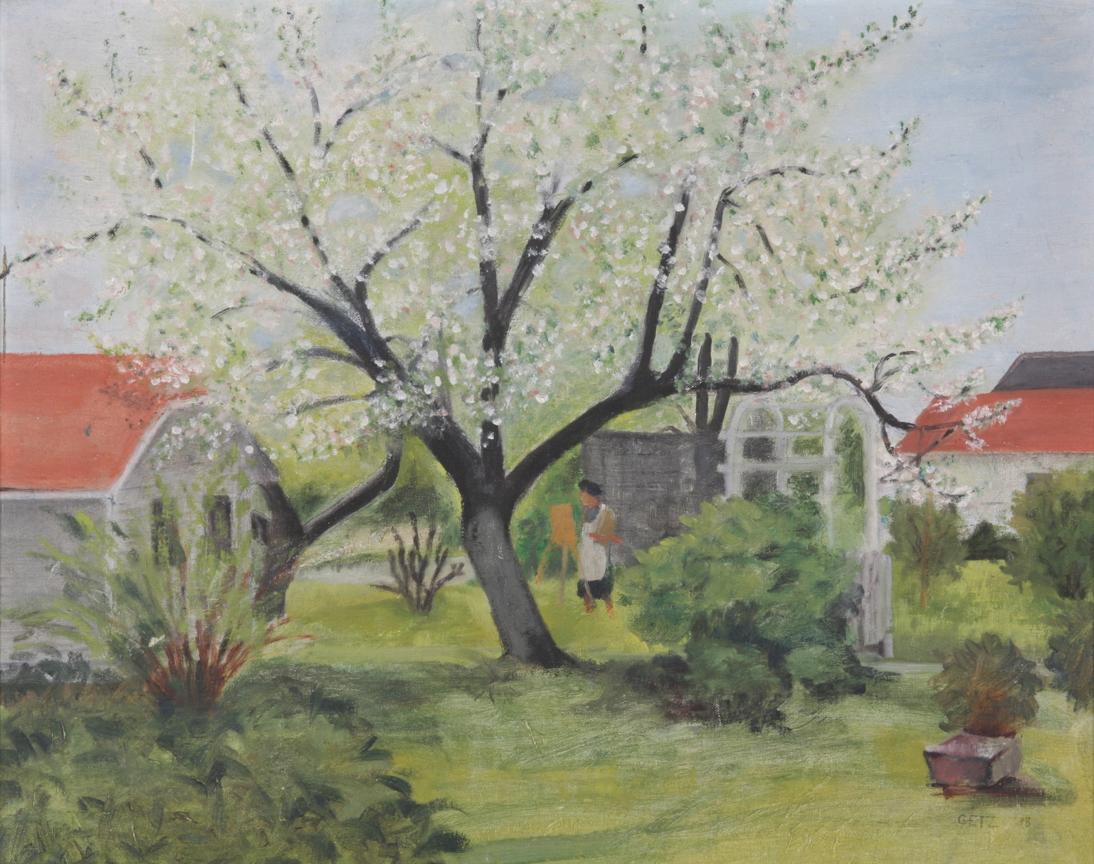 Original Dorothy Getz Oil on Canvas Painting