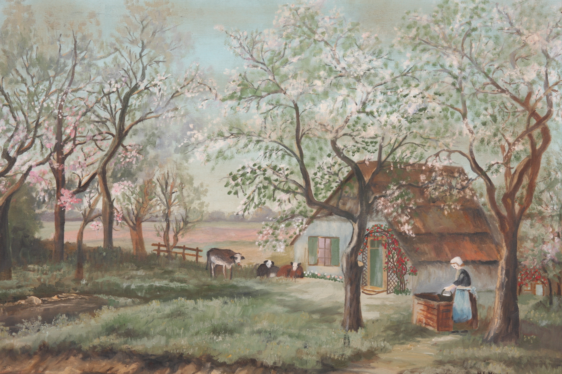 Original H.L. Muncie Oil on Canvas Painting